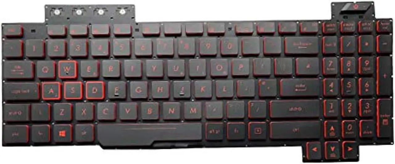 Alt view image 2 of 2 - New US Black English Backlit Laptop Keyboard (without palmrest) Replacement for Asus TUF Gaming FX504 FX504GD FX504GE FX504GM Light Backlight