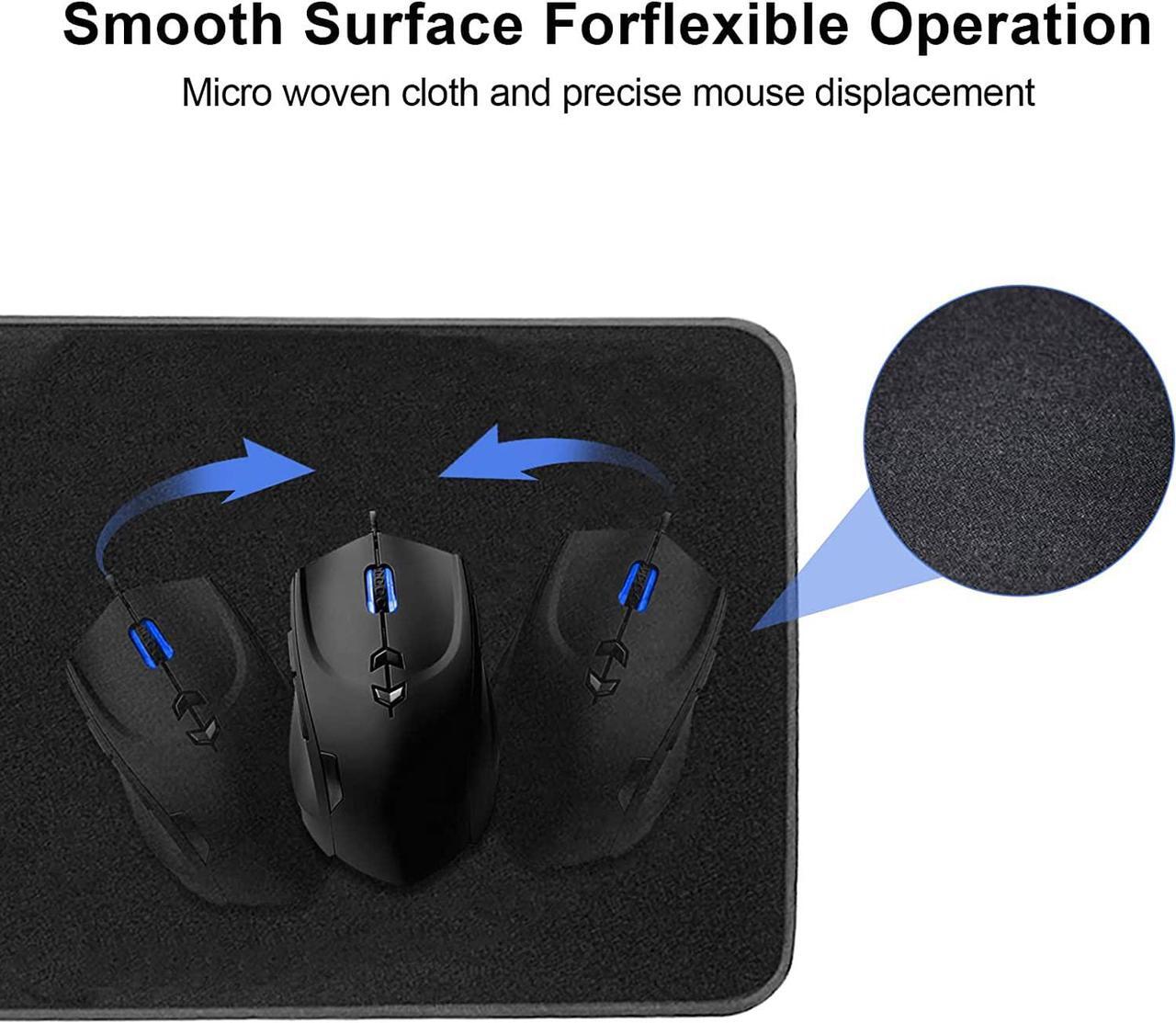 Alt view image 3 of 7 - TIBURN Keyboard Pad - One Size Black - 15W Wireless Charger Gaming Mouse Pad Keyboard Pad, Mouse Pad with Durable Stitched Edges, Non-Slip Rubber Base, Wireless Charging Mat