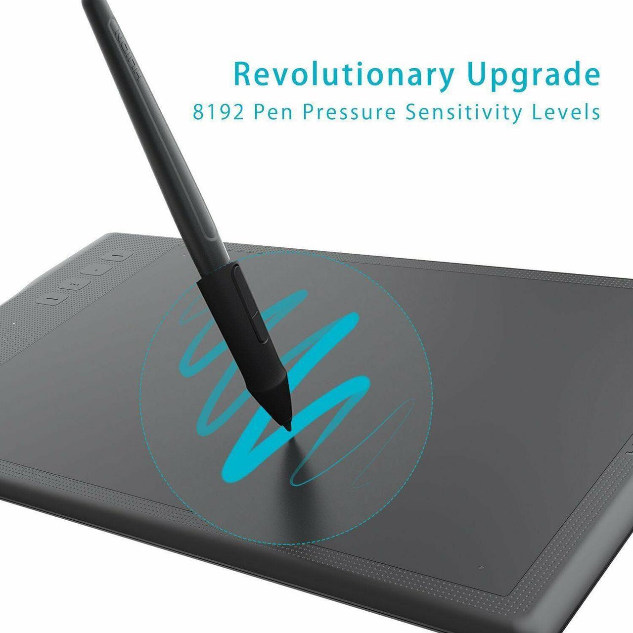 Alt view image 4 of 7 - Huion Inspiroy Q11K 11 x 6.875 inch Wireless Graphic Drawing Tablet with 8192 Pressure Sensitivity level and 8 Programmable Press Keys
