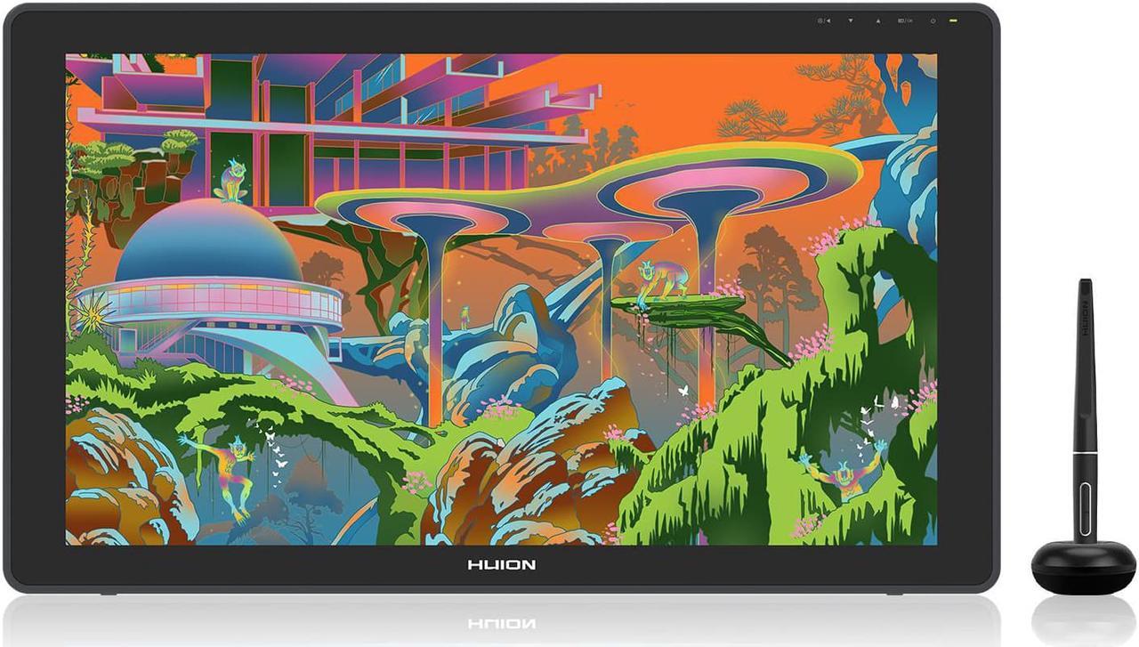 Main image of HUION Kamvas 22 Plus QLED Drawing Tablet with Full-Laminated Screen USB-C Connection 140% sRGB Tilt, 21.5 inch Graphics Art Tablet for Artist & Designer, Work with Mac, Windows, Linux & Android