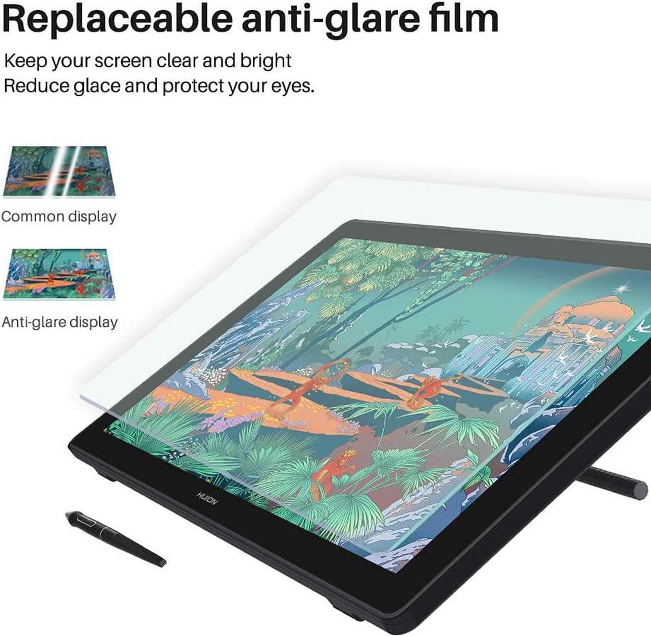Alt view image 5 of 7 - HUION Kamvas 24 Drawing Tablet with Screen 2.5K QHD Graphic Monitor Pen Display Battery-Free Stylus, 120%s RGB, Come with Glove, Adjustable Stand -23.8 Inch