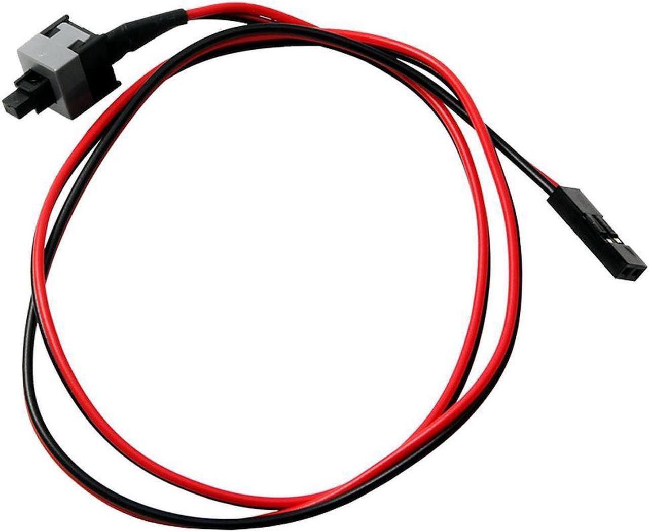 Alt view image 4 of 7 - 2 Pin SW PC Power Switch Cable, ATX Computer on/off Push Button Switch Wire for Case Connects to motherboard - 20", 2 Pack