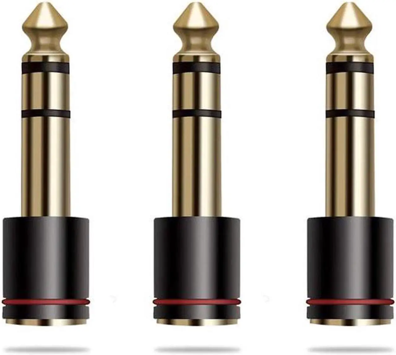 Main image of 6.35mm Male to 3.5mm Female Audio Adapter,Gold Plated 1/4 plug to 1/8 inch Jack Stereo AUX Adaptor Converter for CD Players,Multimedia Speakers,Amplifier and Home Stereo - 3Pack