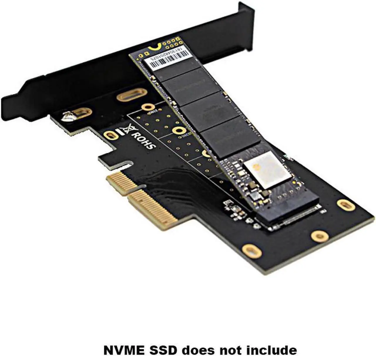 Alt view image 5 of 5 - M.2 NVME SSD to PCIe x4 Card Converter,2230,2242,2260,2280 NVM Express PCI-e Adapter request x4,x8,x16 Slot w/PCI Cover Mounting Bracket