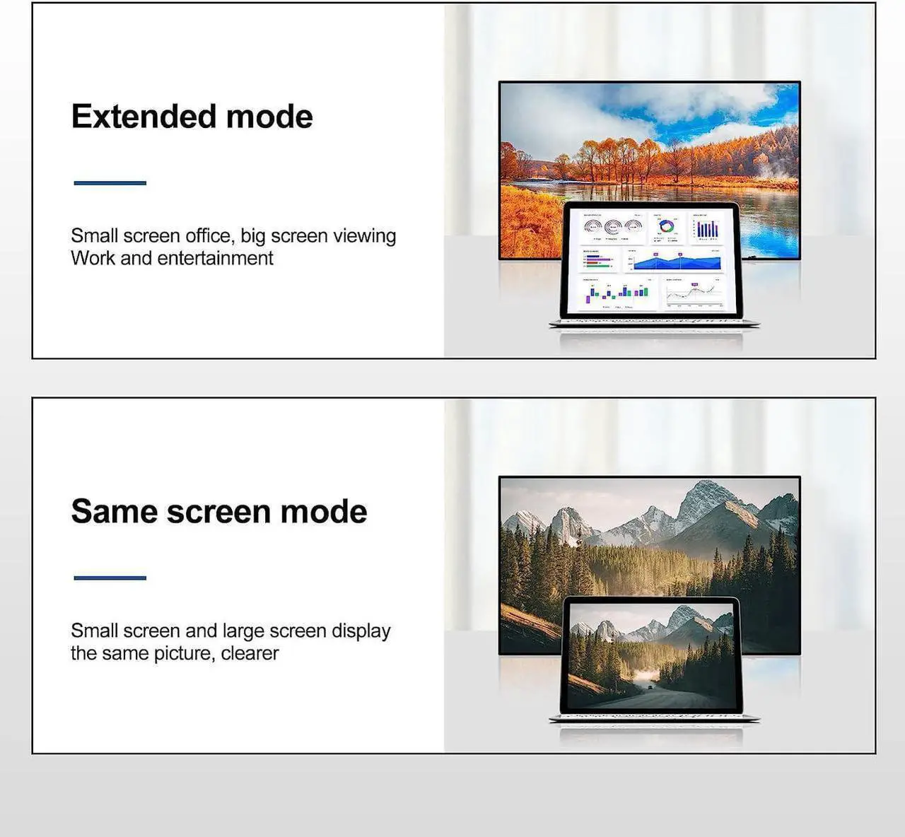 Alt view image 4 of 7 - Vszerda 8K 4K Mini DisplayPort to DisplayPort Cable (Mini DP to DP) 3.3FT with DP to Mini DP Adapter, Mini DisplayPort/Thunderbolt 1 & 2 [8K@60Hz, 4K@144Hz, 2K@240Hz] for PC, Laptop & Mac