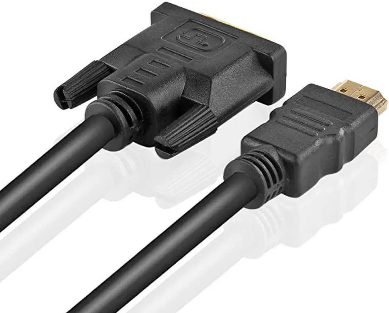 Alt view image 2 of 4 - High Speed HDMI to DVI Adapter Cable 15 Feet Bidirectional HDMI to DVI amp DVI to HDMI Converter Male to Male Connector Wire Cord Supports HD Video 1080P HDTV