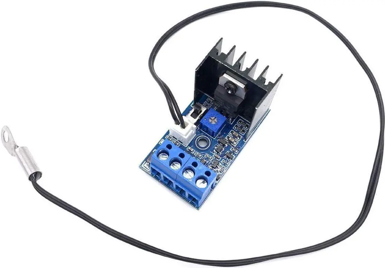Alt view image 2 of 7 - DC 12V 1A Automatic PC CPU Fan Temperature Control Speed Controller Case Fan Speed Governor with Sensor for 2 3 4 Wire Fan