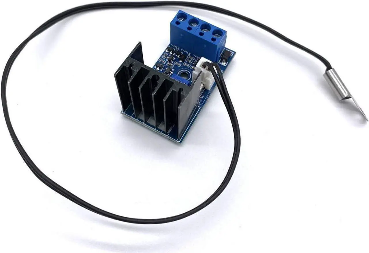 Alt view image 4 of 7 - DC 12V 1A Automatic PC CPU Fan Temperature Control Speed Controller Case Fan Speed Governor with Sensor for 2 3 4 Wire Fan