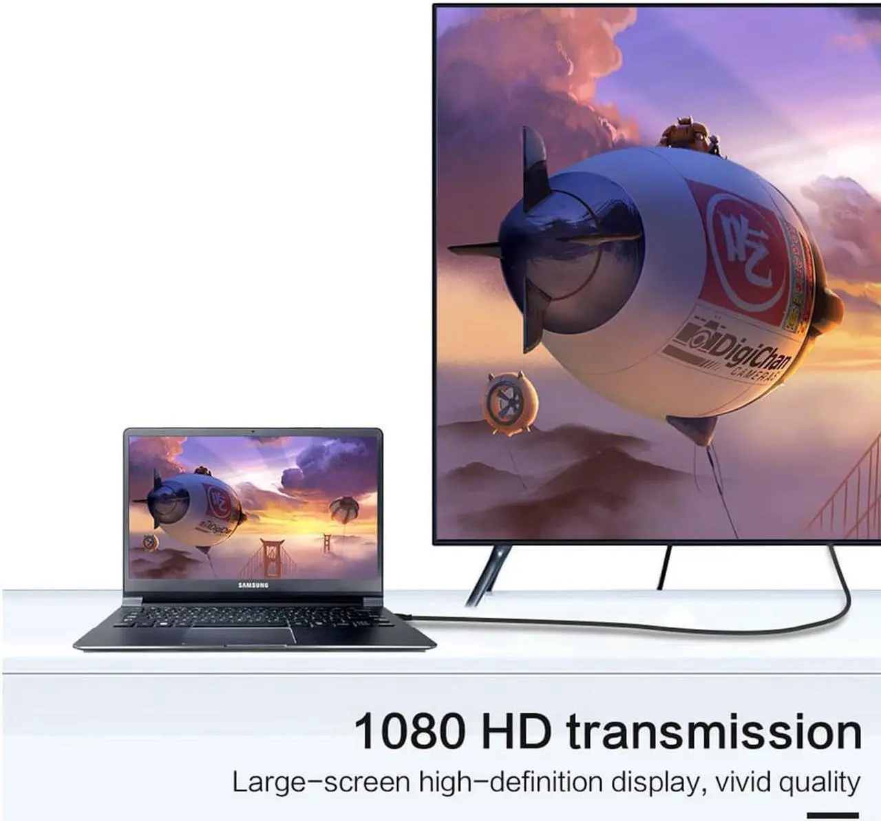 Alt view image 5 of 6 - 15m 1920x1080P HDMI to HDMI 1.4 Version Cable Connector Adapter