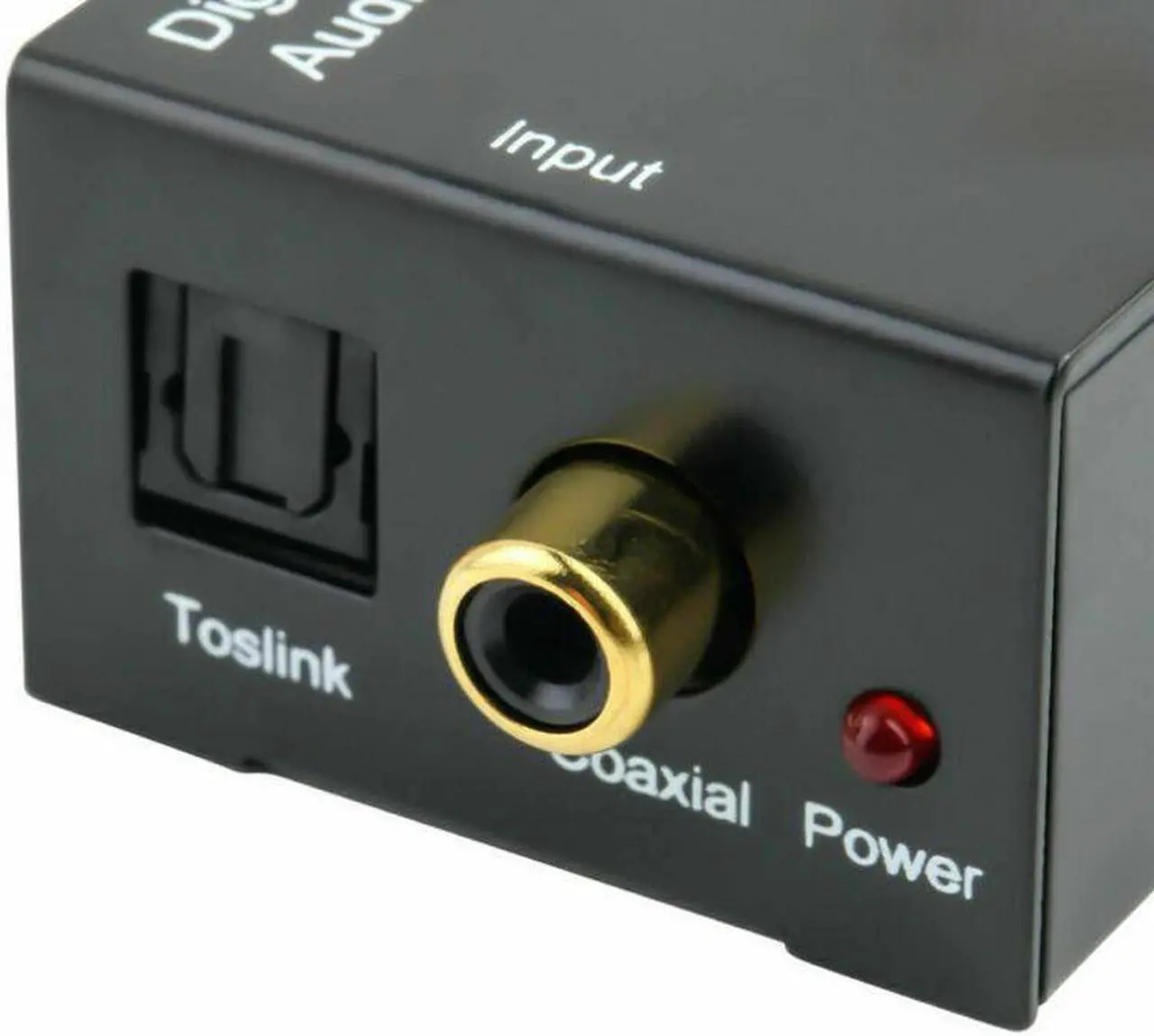 Alt view image 5 of 7 - 3.5mm Digital to Analog Audio Converter Adapter W/ Fiber Cable RCA Out optical