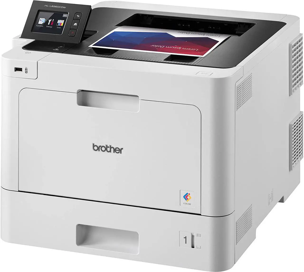 Alt view image 7 of 8 - Brother Business Color Laser Printer, HL-L8360CDW, Wireless Networking, Automatic Duplex Printing, Mobile Printing, Cloud printing