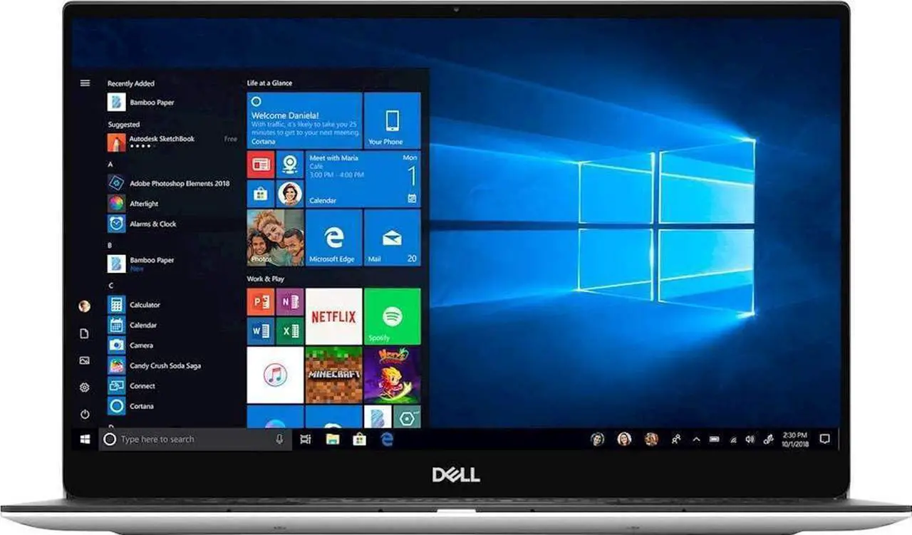 Alt view image 4 of 6 - Flagship Dell XPS 13 7390 Laptop Computer 13.3" FHD Touchscreen 10th Gen Intel Quad-Core i5-10210U (>i7-8550U) 4GB RAM 512GB SSD Fingerprint Backlit Thunderbolt Win 10
