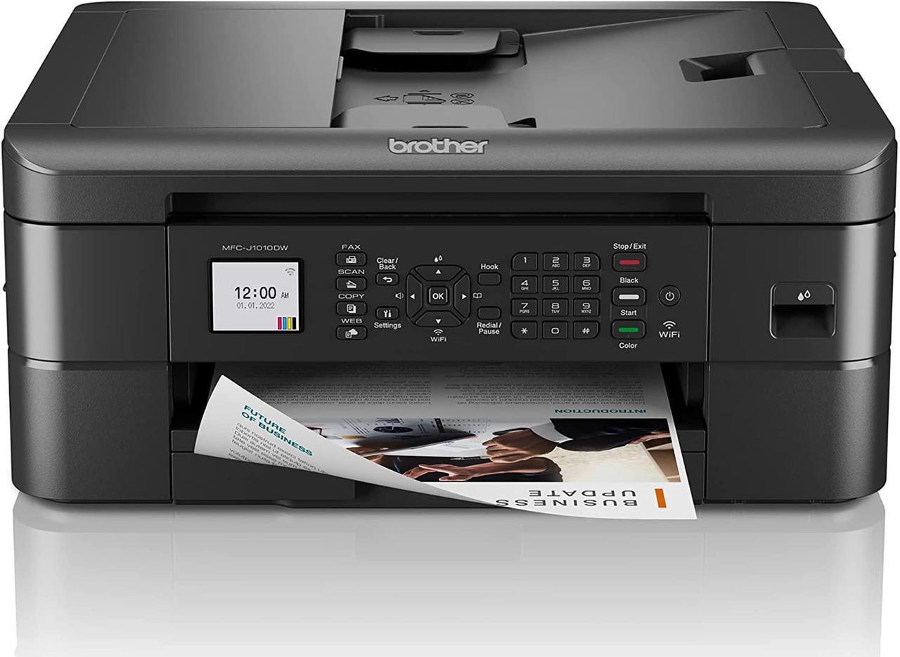 Brother MFC-J1010DW Wireless Color Inkjet All-in-One Printer with Mobile Device and Duplex Printing