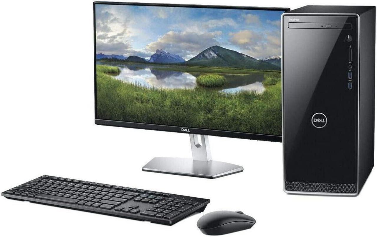 Alt view image 6 of 7 - Dell Inspiron 3670 Desktop Computer PC, Intel 8-Cores i7-9700 Desktop Processor up to 4.7GHz, 8GB DDR4, 128GB SSD, 1TB HDD, 4GB GeForce GTX 1050Ti WiFi Bluetooth MaxxAudio USB 3.1 HDMI Win 10