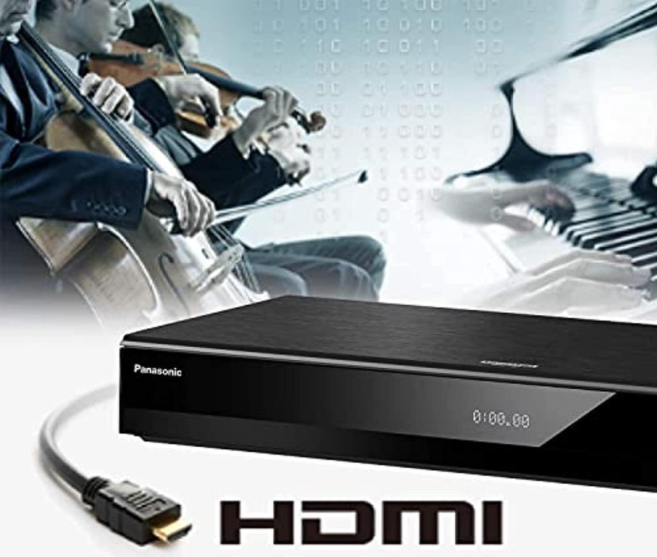Alt view image 16 of 20 - panasonic 4k ultra hd bluray player with hdr10+ and dolby vision playback, hires sound, 4k vod streaming  black dpub820