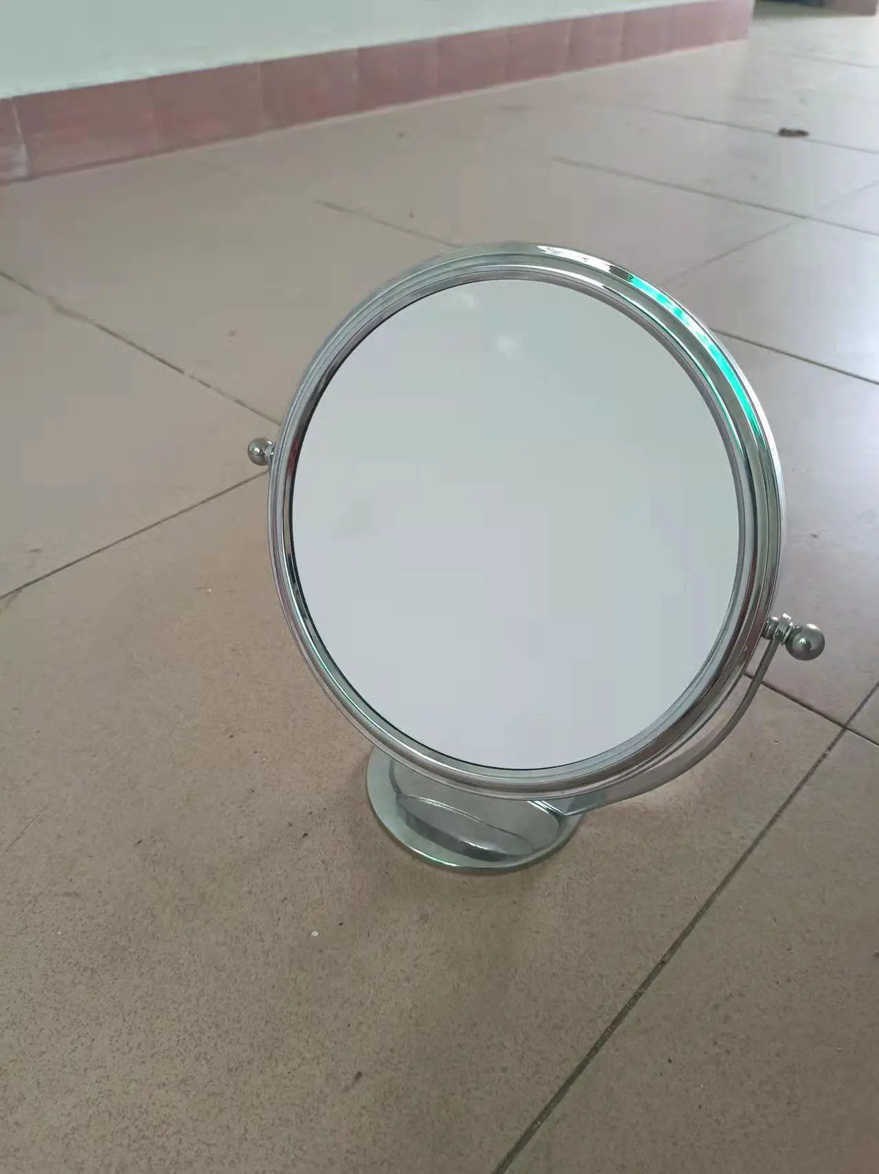 Alt view image 2 of 3 - Double Sided Magnifying Makeup Mirror, 1X & 10X Magnification with 360 Degree Rotation- Clear & Transparent