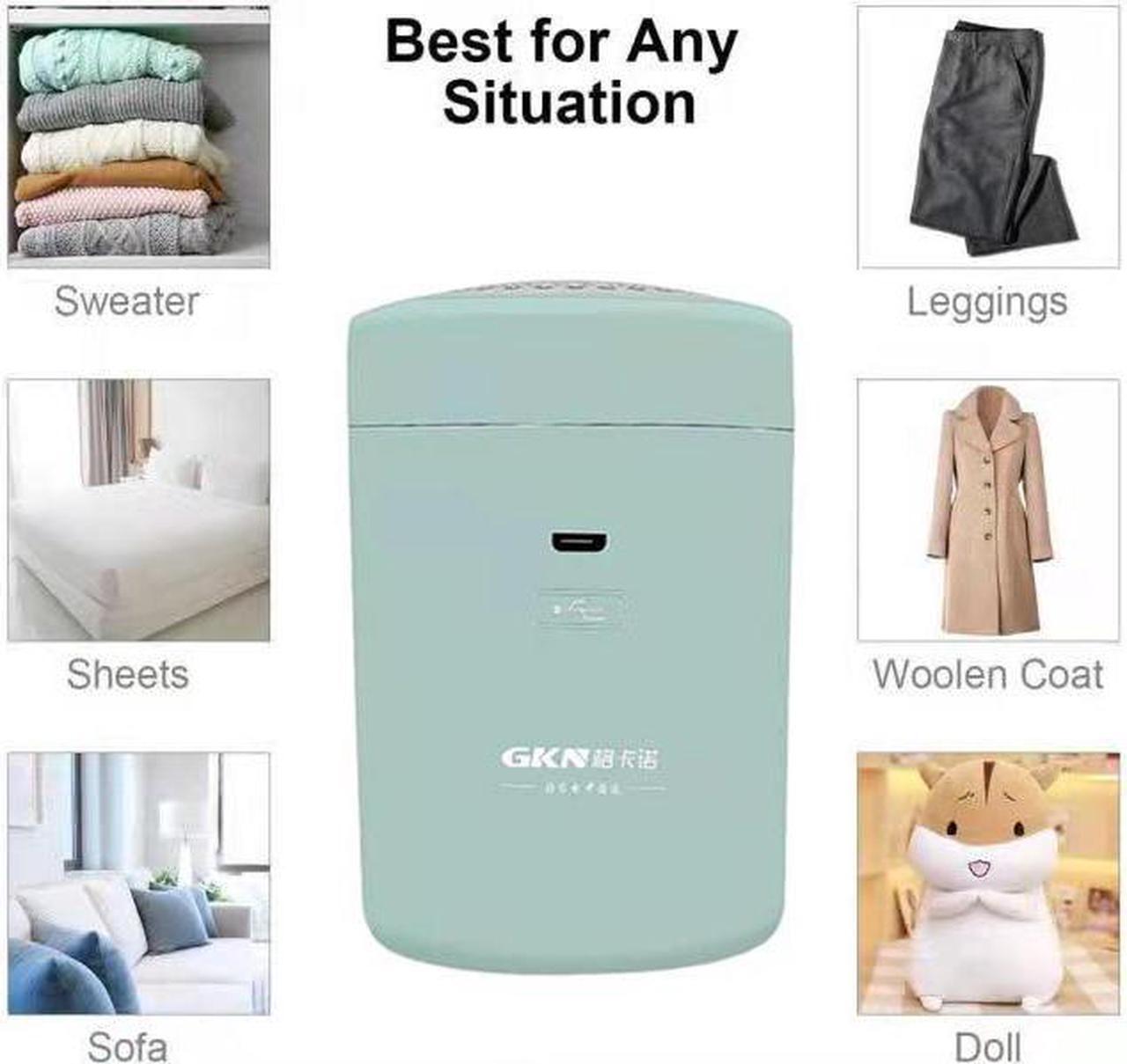 Alt view image 3 of 7 - Fabric Shaver, Lint Remover, Fabric Defuzzer with Two Large Replaceable Blades & Removable Bin, Battery Operated, AC Adapter, Lint Shaver for Clothes, Fabrics and Furniture