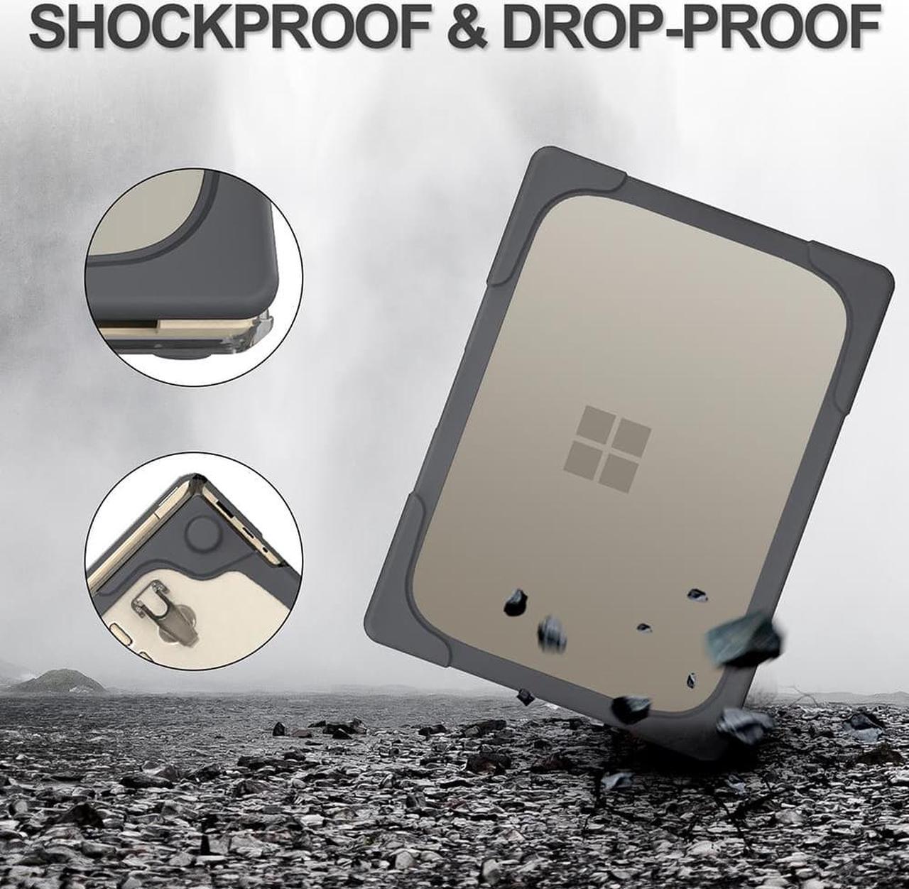 Alt view image 7 of 7 - Laptop Case for Microsoft Surface Laptop 3 15 inch TPU and PC Cover Hard Duty Rugged Protective Shockproof Drop Resistant Shell with Kickstand
