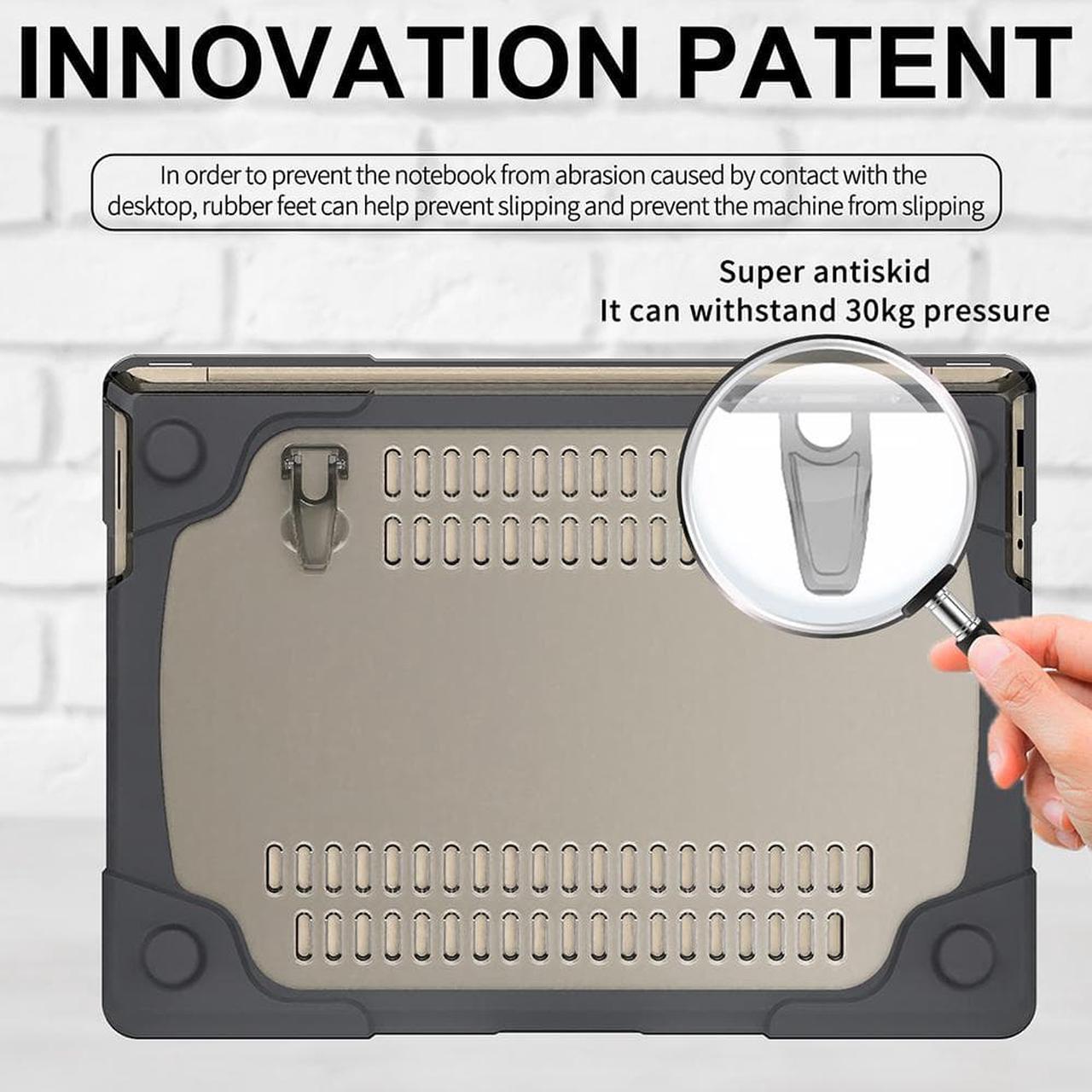 Alt view image 3 of 7 - Laptop Case for Microsoft Surface Laptop 3 15 inch TPU and PC Cover Hard Duty Rugged Protective Shockproof Drop Resistant Shell with Kickstand