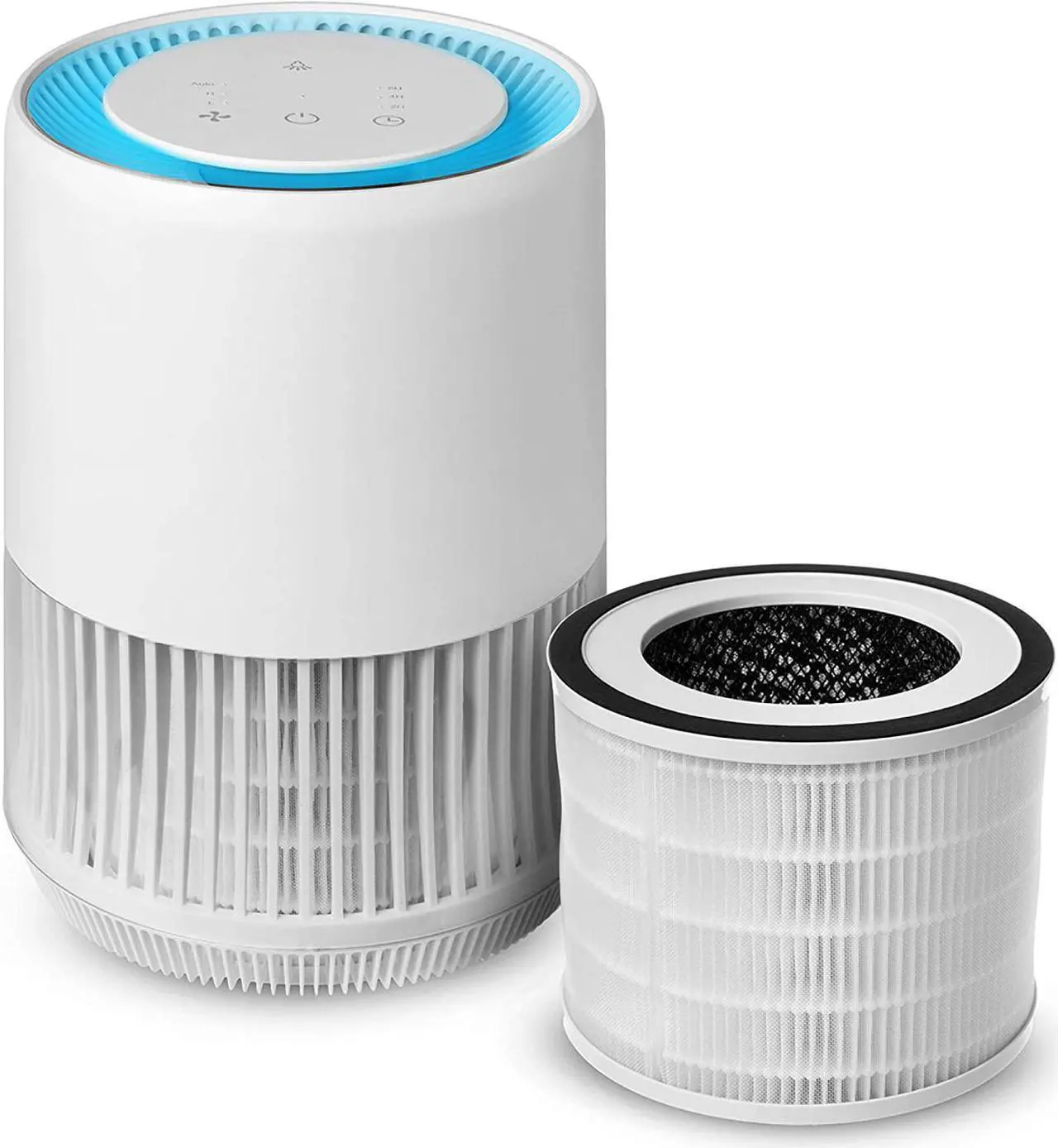 Main image of Compass Home Air Purifier - H13 True HEPA Filter 3-Stage Air Filtration for Allergies, Pollen, Dust, Odors, Smoke, Pet Dander, Bacteria with Auto Air Sensor Small Room Air Purifier (DGZ9028G)