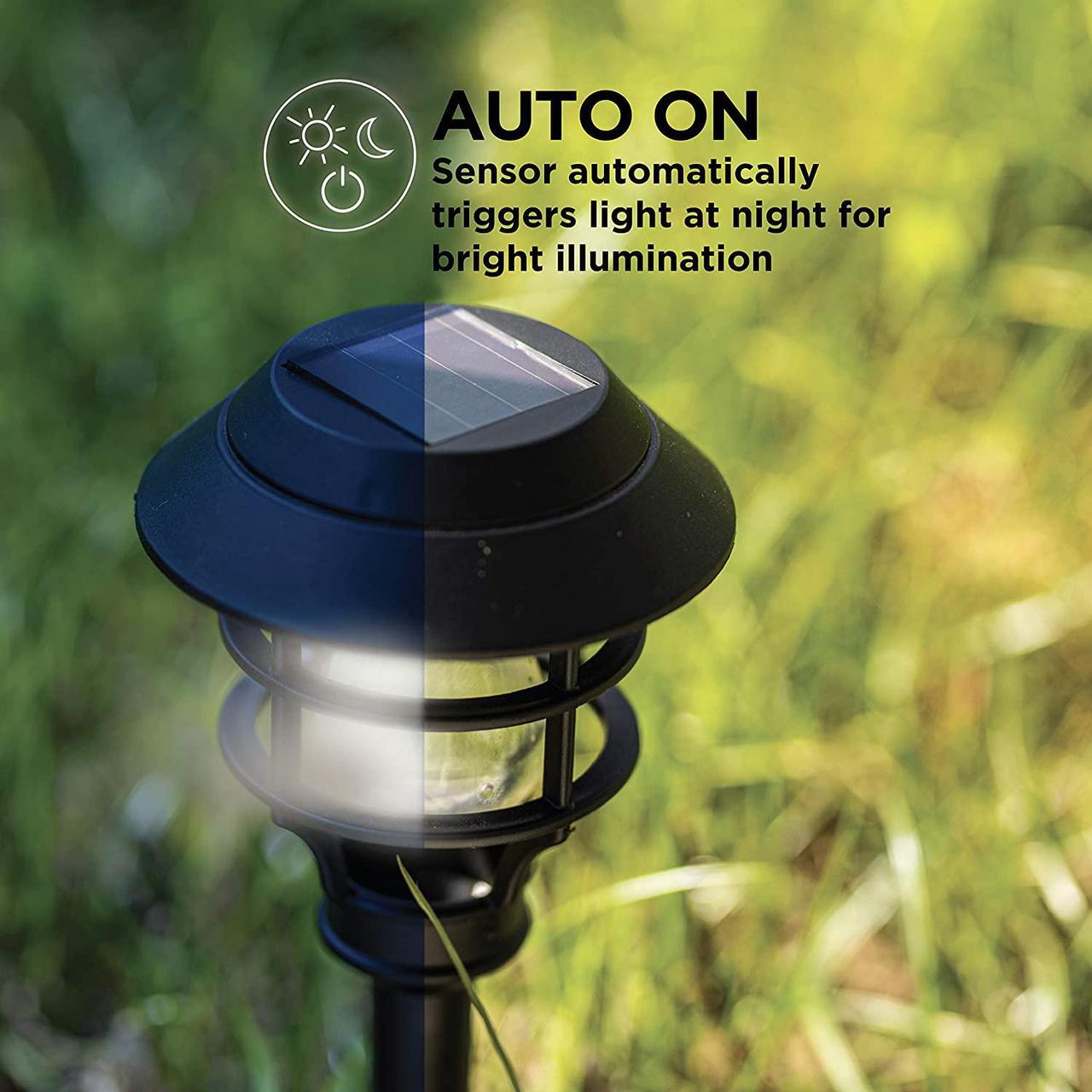 Alt view image 18 of 18 - Home Zone Security Solar Path Lights - Outdoor Decorative Pathway Light and Spotlight Variety Pack, 8-Pack