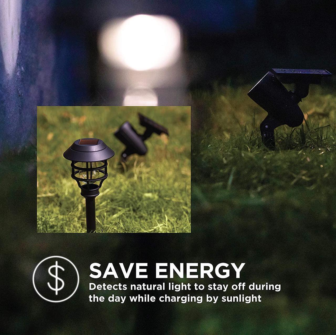 Alt view image 14 of 18 - Home Zone Security Solar Path Lights - Outdoor Decorative Pathway Light and Spotlight Variety Pack, 8-Pack