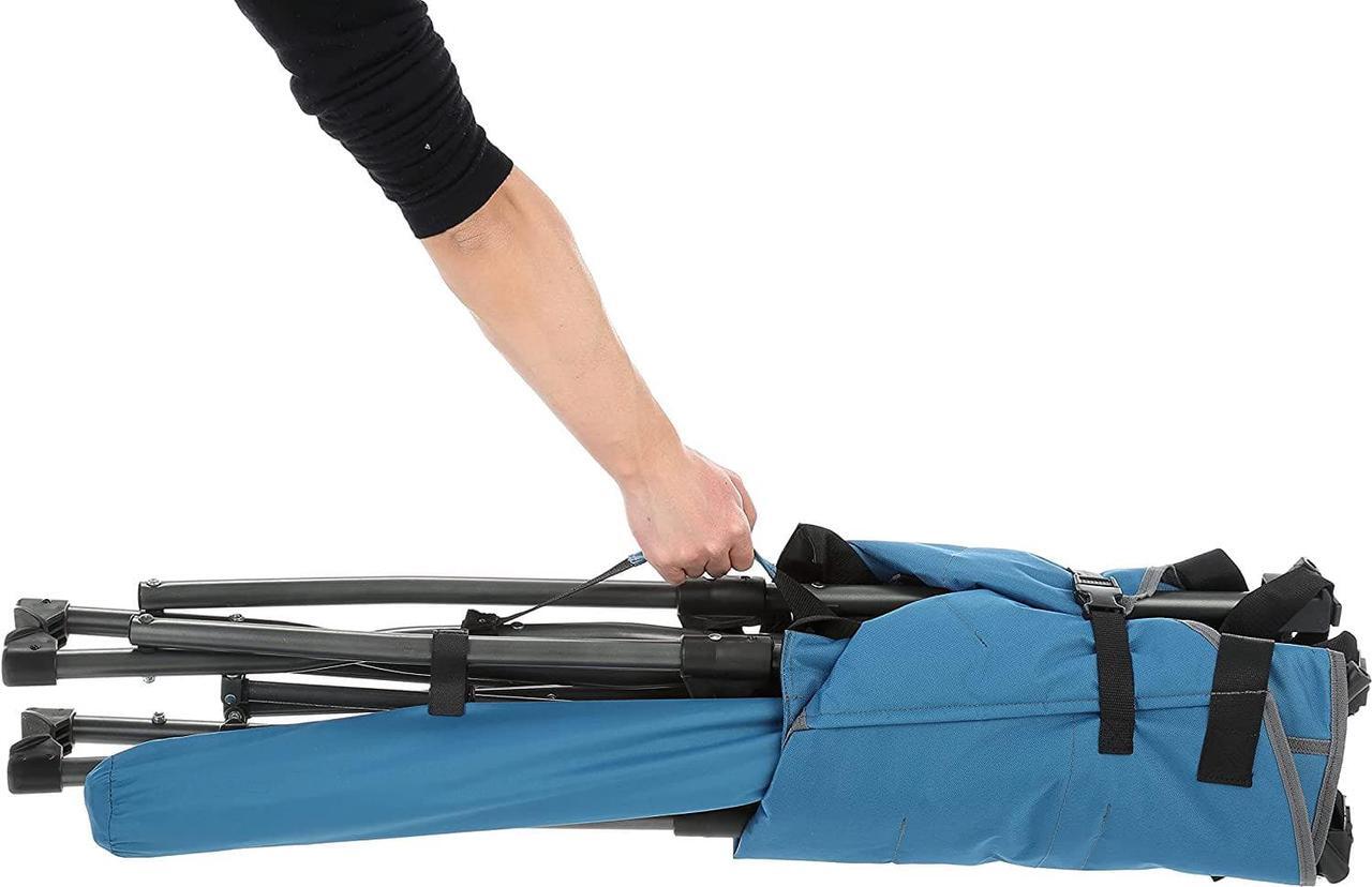 Alt view image 5 of 7 - ARROWHEAD OUTDOOR Portable Folding Swinging Hammock Camping Chair, Removable Canopy, Perfect for Stargazing, Cup Holder, Storage Pouch, Carrying Bag Included, Supports up to 300lbs, USA-Based Support