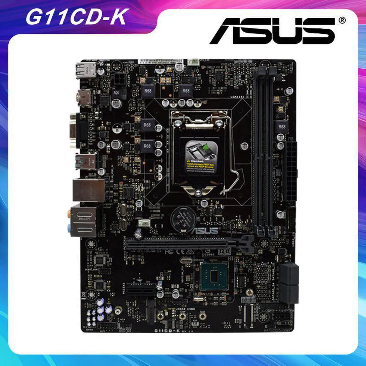 Main image of ASUS G11CD-K LGA 1151 Intel H110 Desktop PC Motherboard DDR4 Core i3 i5 i7 Cpus HDMI USB 3.0 SATA3.0 PCI-E 3.0 X16 Slot