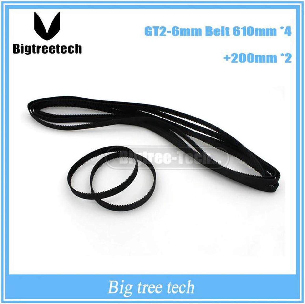 Main image of For 3D Printer part  Ultimaker2 UM2 synchronous belt closed loop rubber 4*GT2-6mm Belt 610mm 2*200mm 3D0100*4+3D0101*2