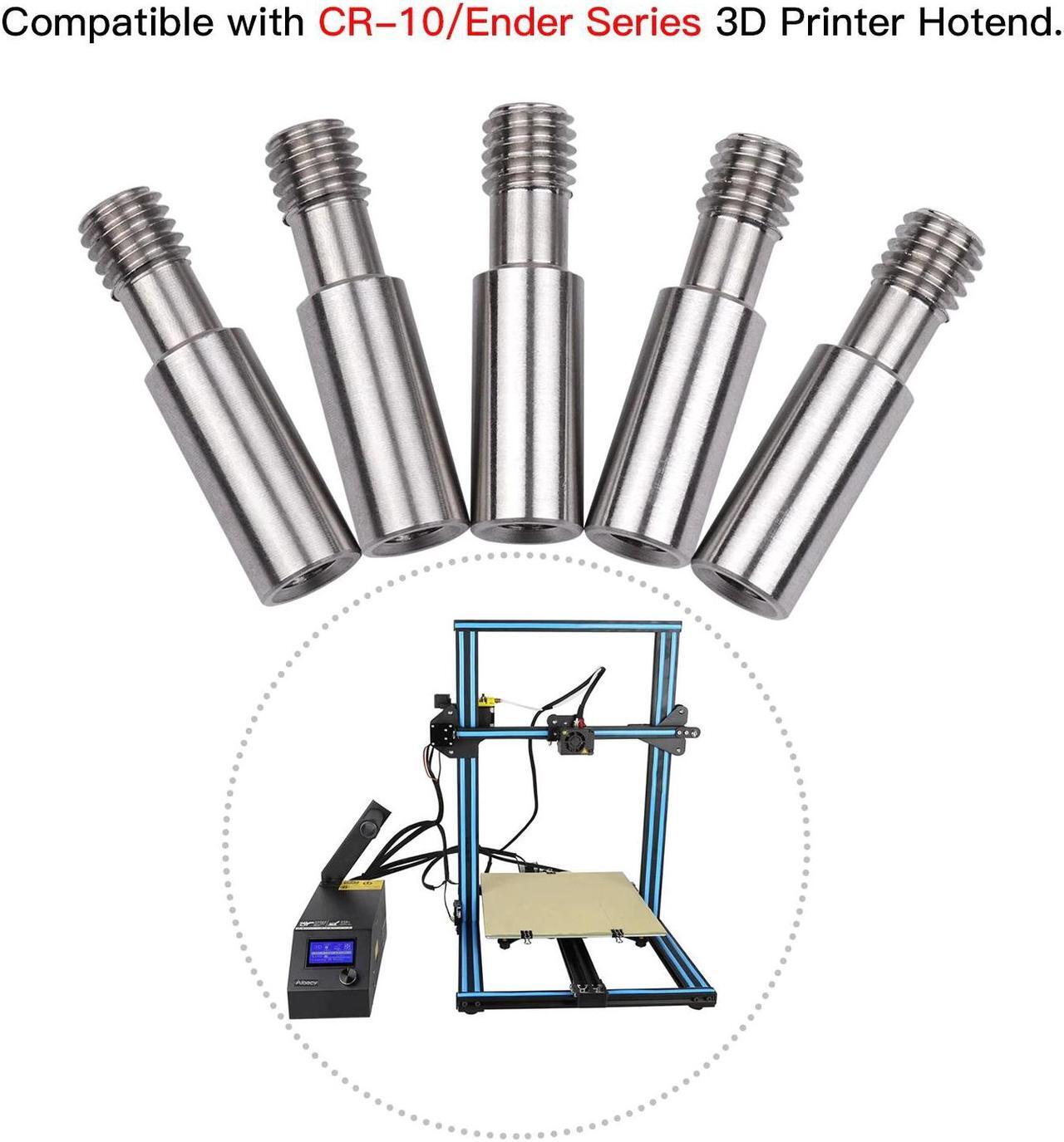 Alt view image 2 of 3 - CREALITY Parts 5pcs Metal Heatbreak Throat MK8 Extruder Tube M6 Screw 27mm Length For CR-10/Ender Series 3D Printer Hotend