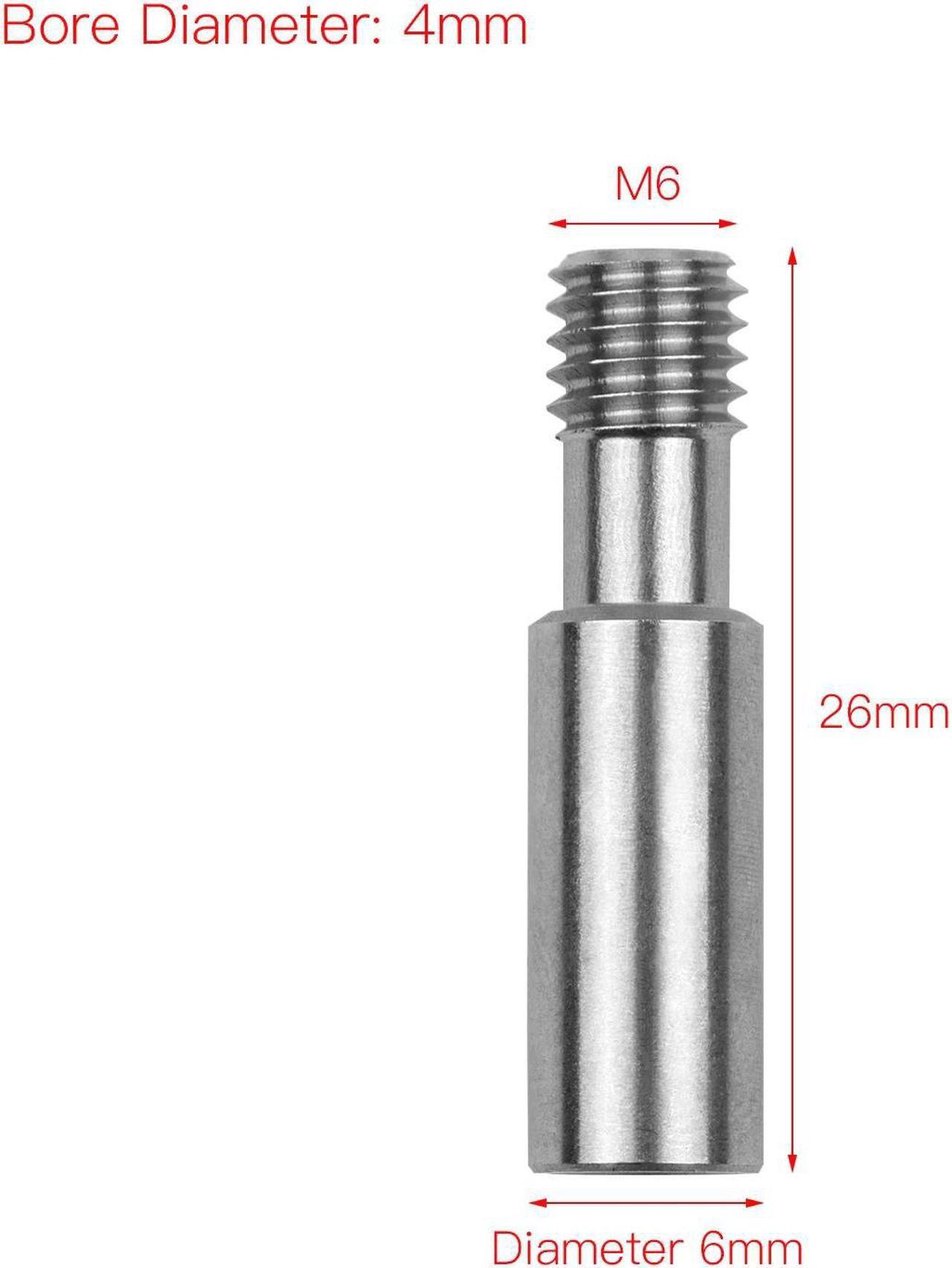Alt view image 3 of 3 - CREALITY Parts 5pcs Metal Heatbreak Throat MK8 Extruder Tube M6 Screw 27mm Length For CR-10/Ender Series 3D Printer Hotend