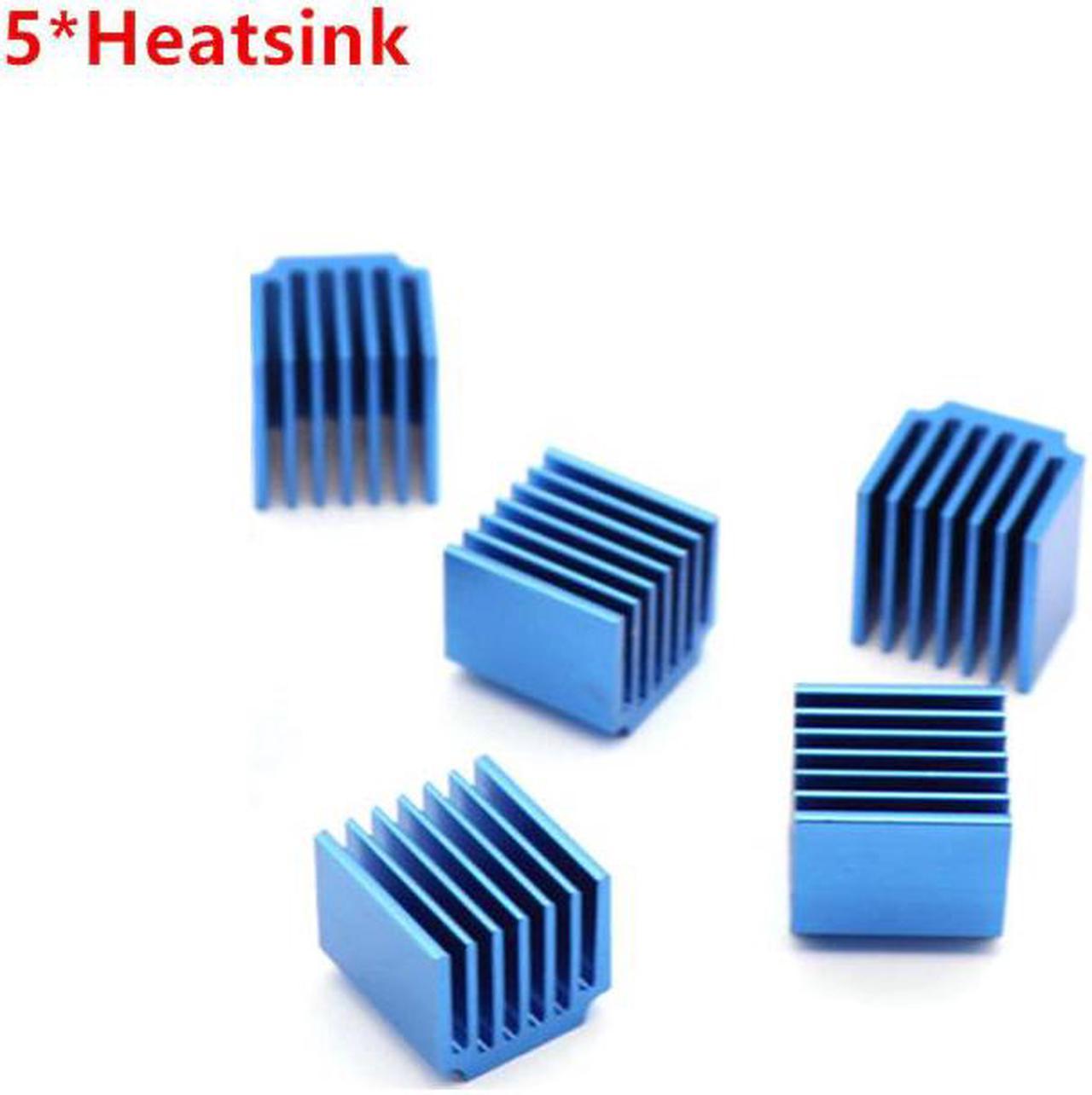 Stepper driver heatsink Step stick cooler Nema17 heat sink Aluminum alloy radiator heat exchanger for a4988 drv8825 5pcs/lot