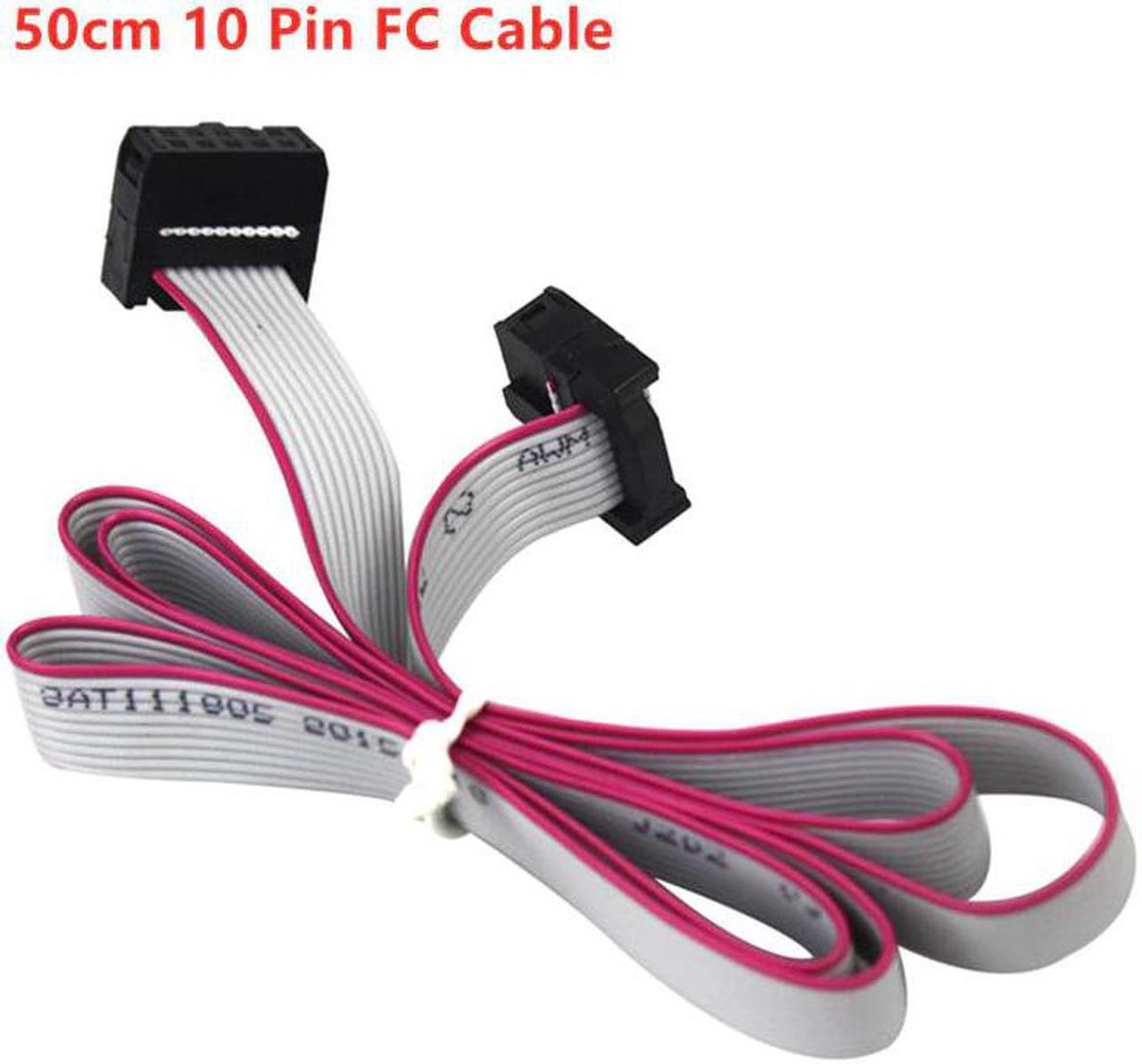 4pcs LCD 2004 12864 Ribbon cable 10p 50cm IDC10 flat cable data wire FC cable LCD wiring bundled cable for Ramps Prusa Anet i3