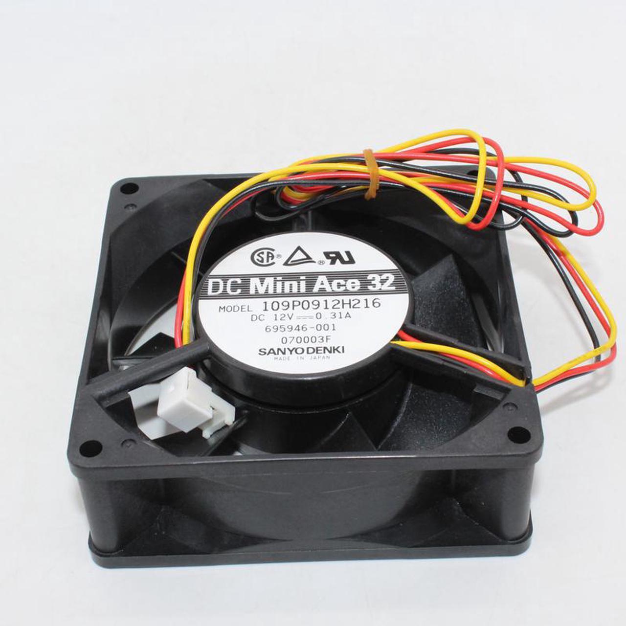 for Sanyo 109P0912H216 9032 12V 0.31a 9cm CPU Double Ball Chassis Cooling Fan