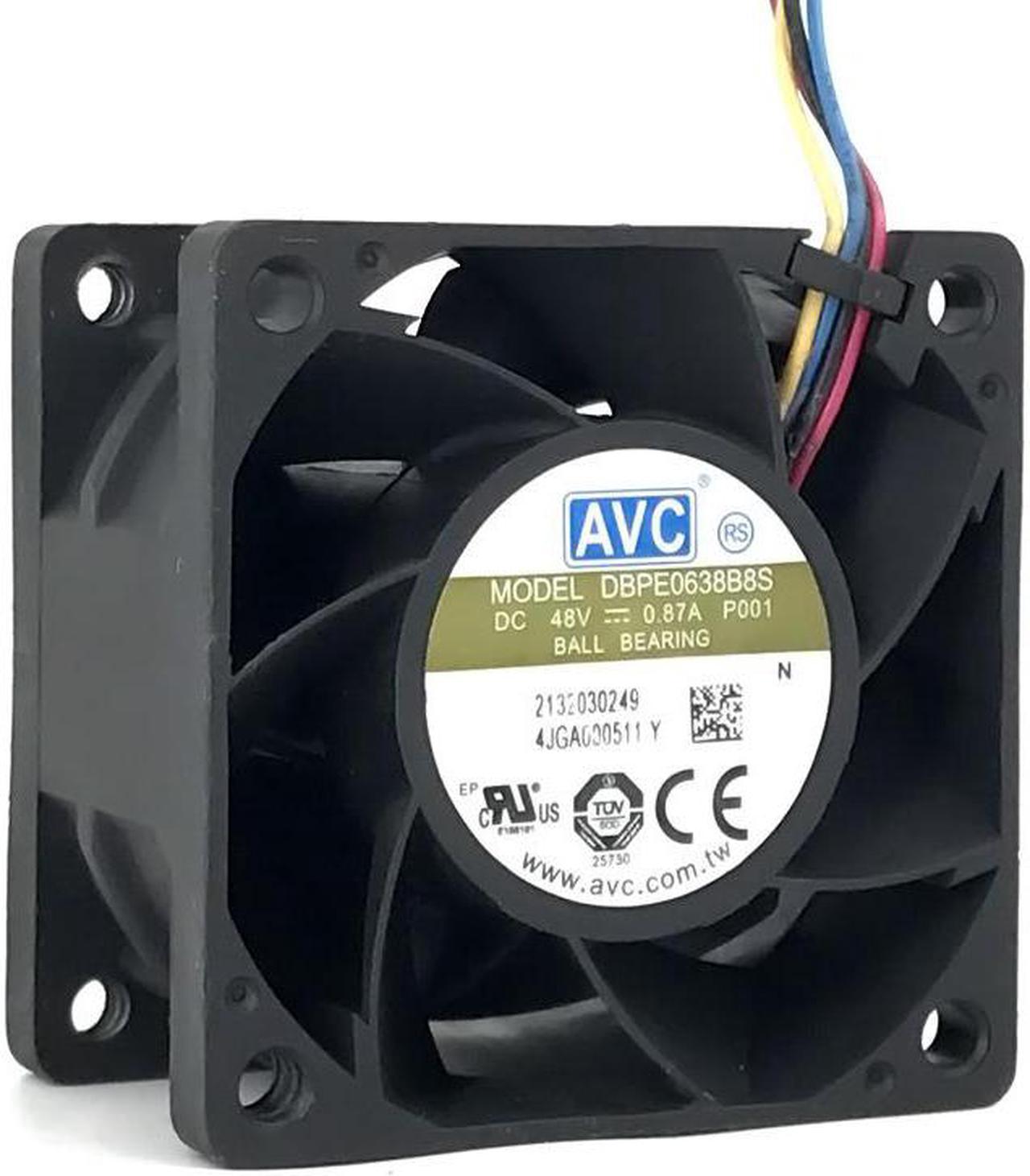 60mm DC 48V Cooling Fan for AVC 6038 0.87A DBPE0638B8S 60X60X38mm 4P 4Wire High Speed Large Air Volume Chassis Server Fan