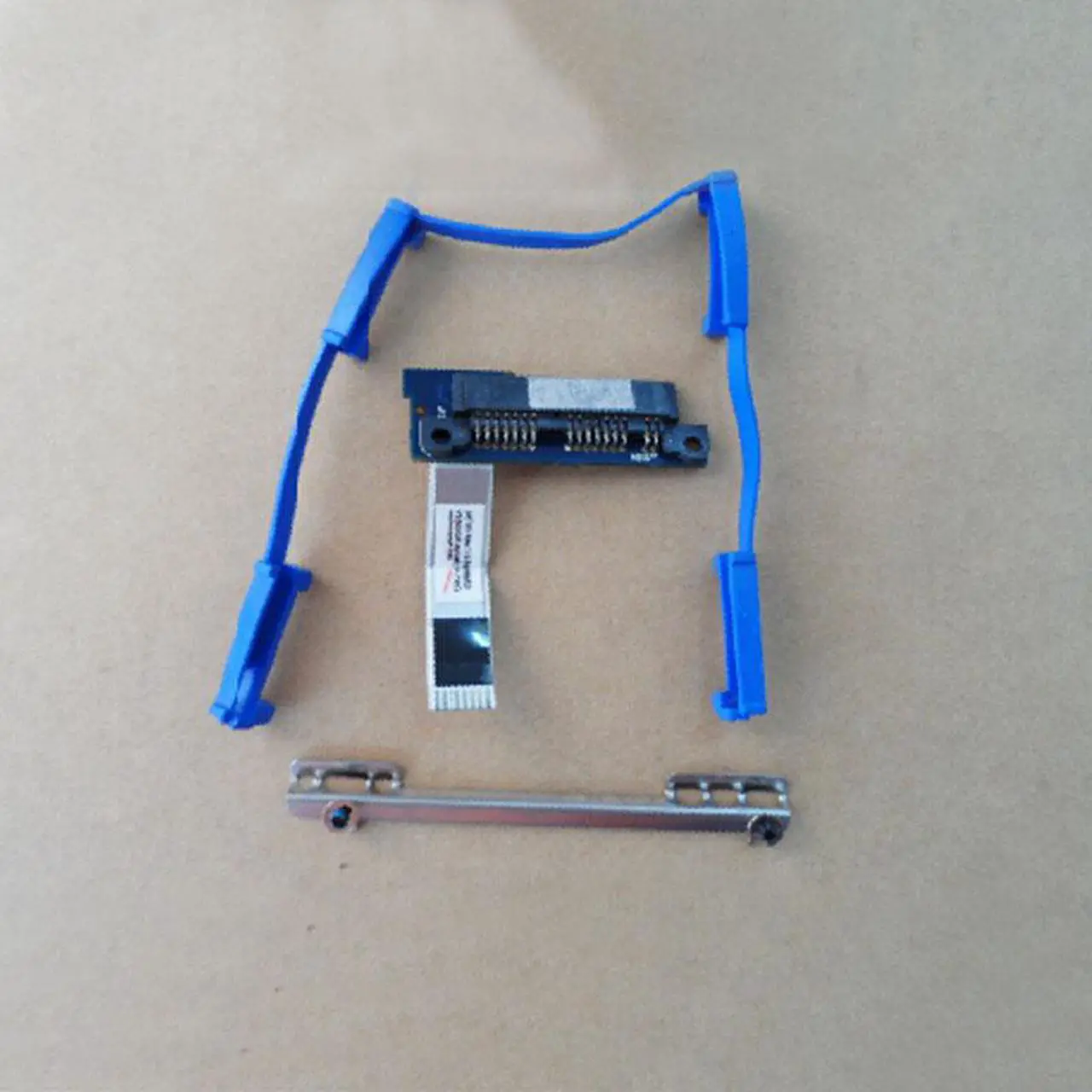 Main image of 3pcs set For EliteBook 2530p Series HDD Caddy Adapter 1.8" SATA Hard Disk Connector w/Cable+Bracket+Rubber, LS-4029P NBX0000AY00