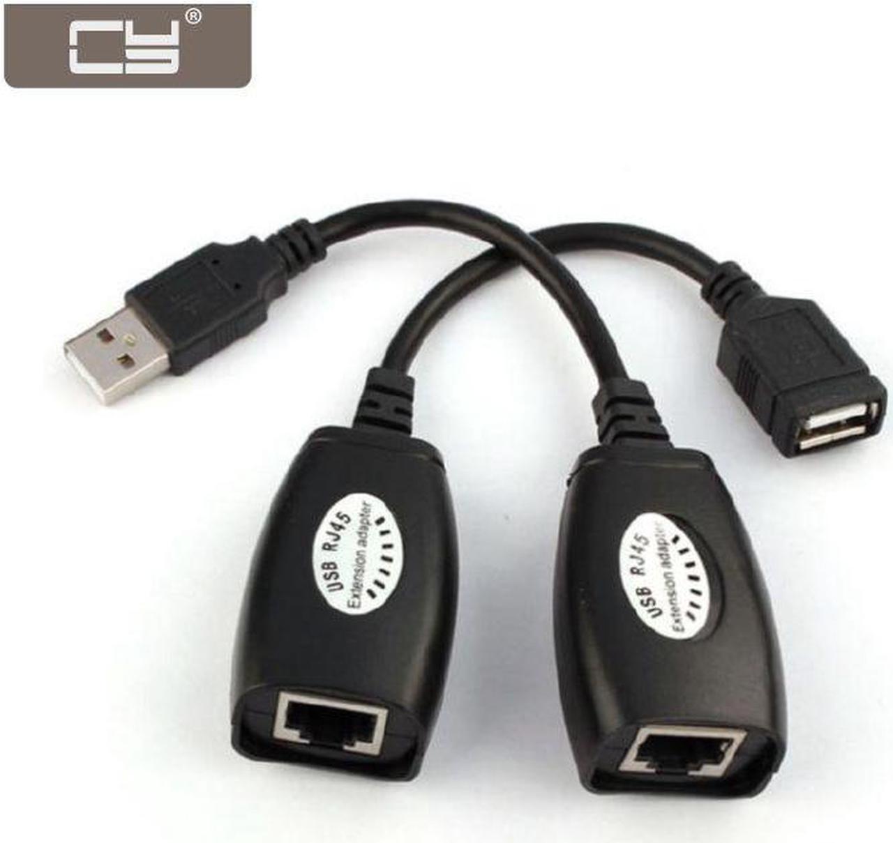 NGFF USB Keyboard Mouse Over RJ45 Cat5e Cat6 Cable Extension Extender Cable Adapter