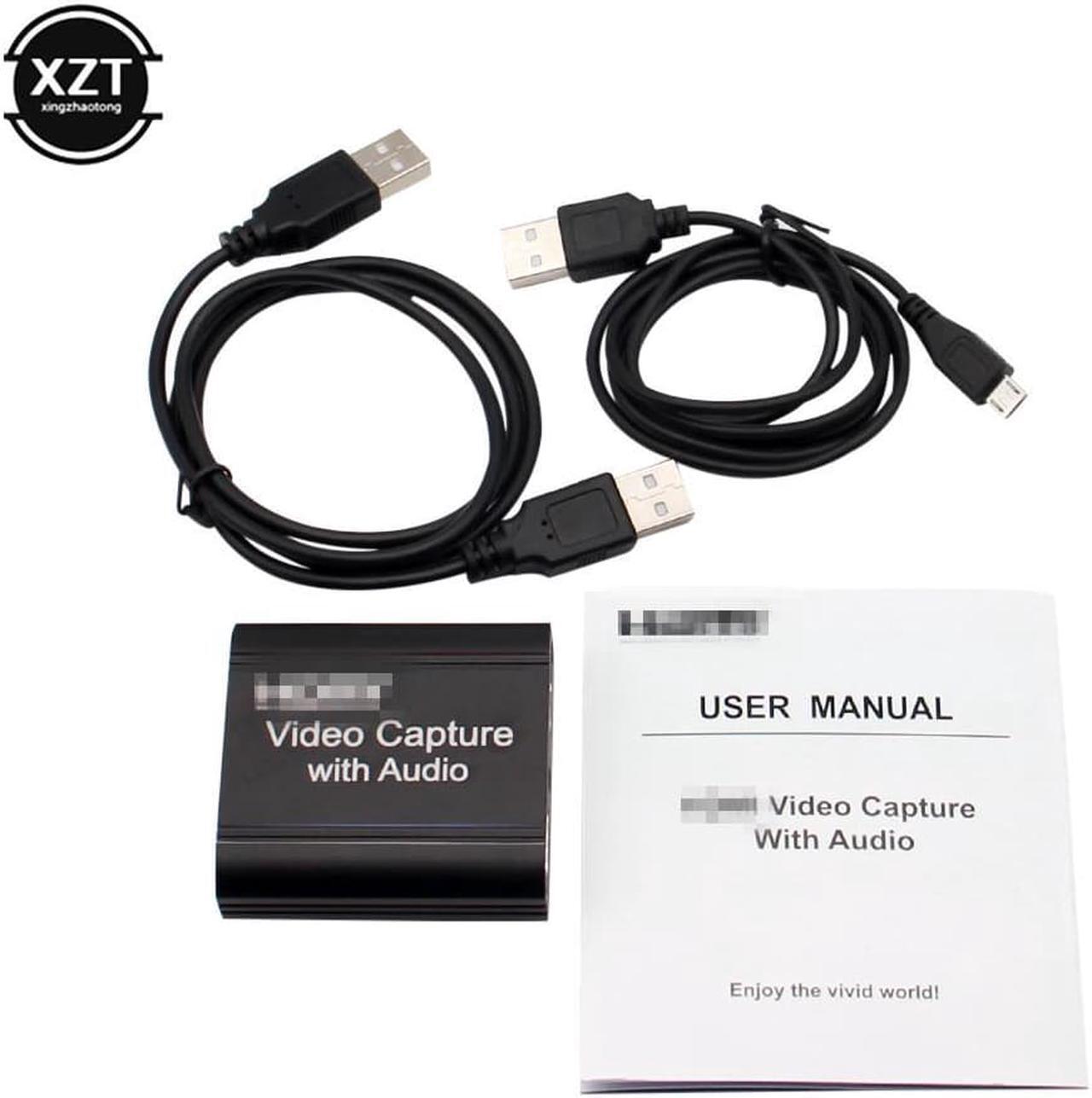 Alt view image 6 of 6 - 4K HDMI-compatible Video Game Capture Card With Audio 3.5mm Audio Output Microphone Loop 1080P USB 2.0 3.0 PC Live Streaming