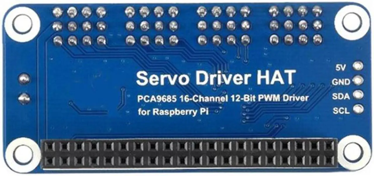 Alt view image 2 of 5 - 16-CH 12-Bit PWM Servo Motor Driver Module Shield Expansion Board HAT for Raspberry Pi RPI Zero W WH 3B Plus 4B