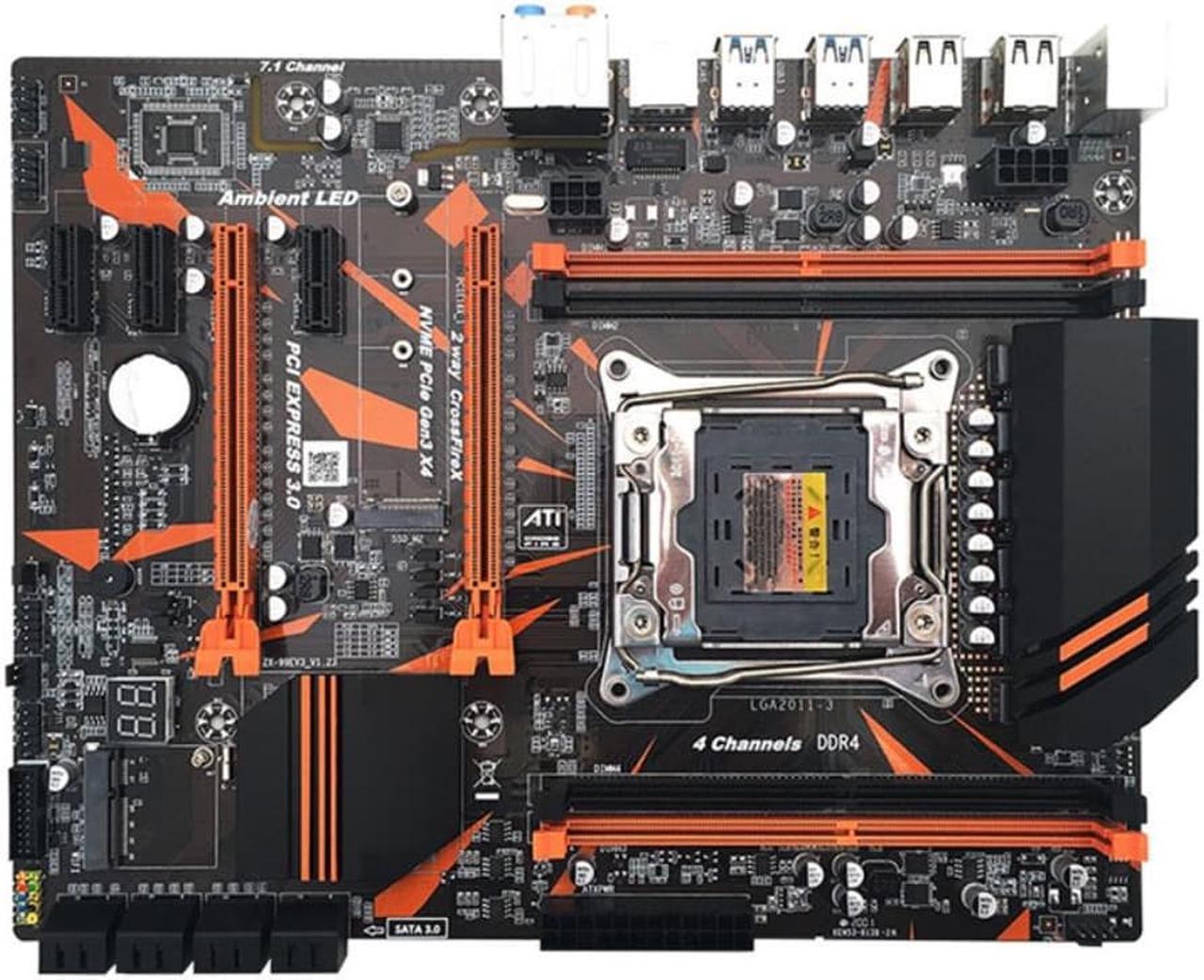 X99 Motherboard LGA2011-3 Pin CPU 4-Channel DDR4 Memory PCIE X16 USB3.0 SATA3.0 Motherboard Supports M.2 Large Board V3