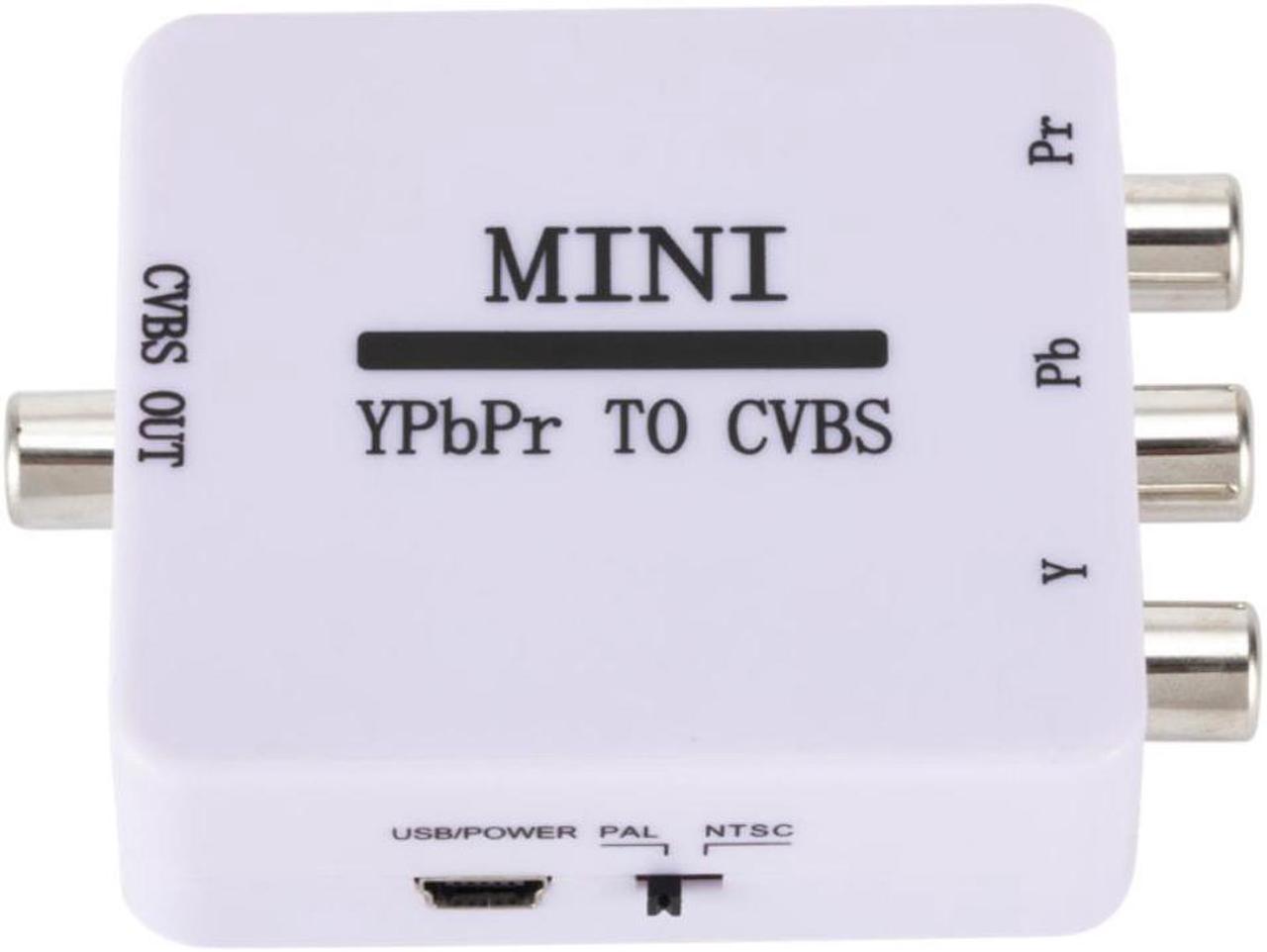 Mini YPBPR TO CVBS Video Converter Component To AV Adapter for TV Projector Monitor