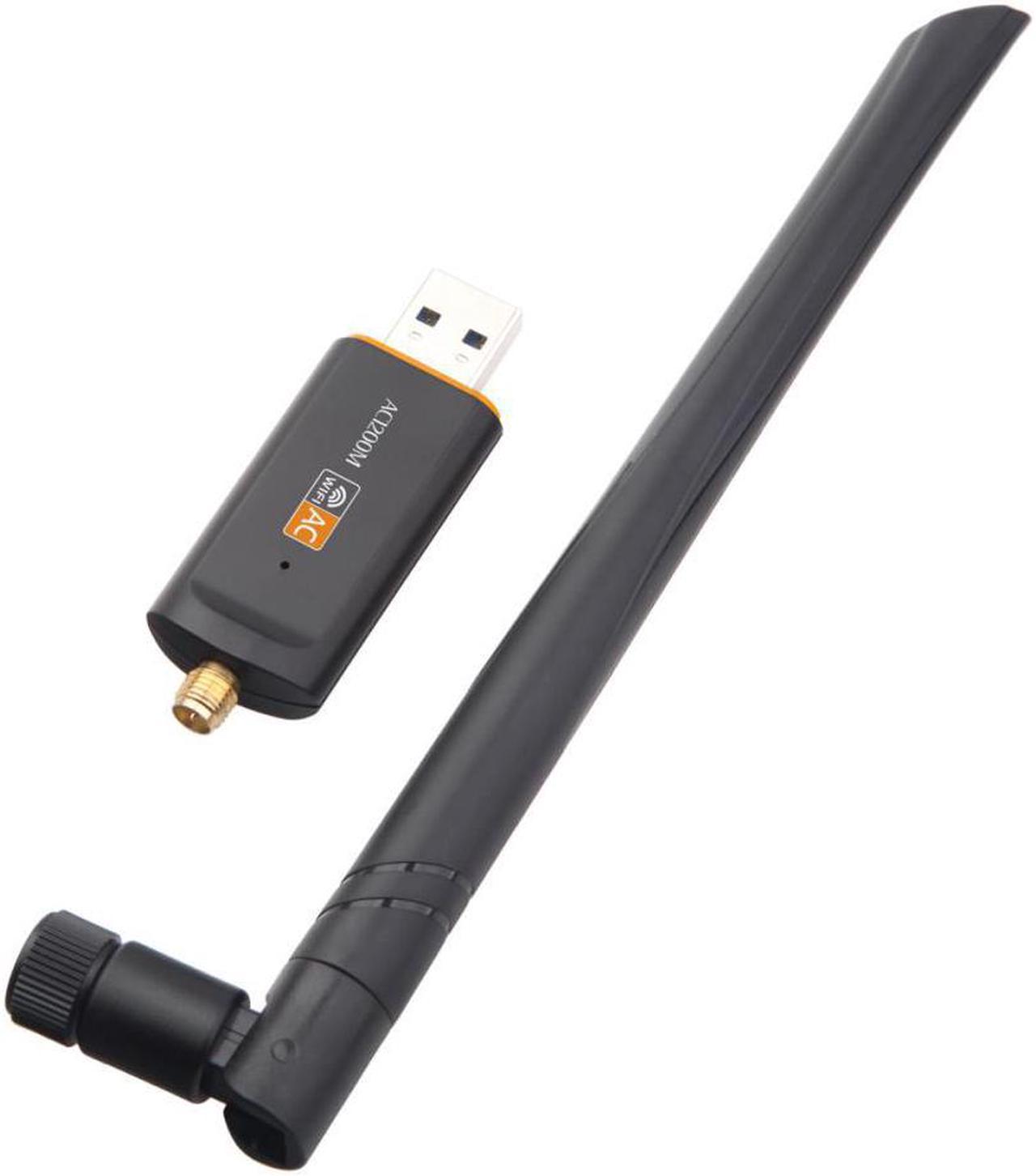 1200Mbps Wireless WiFi USB Adapter Dual Band 2.4/5Ghz With Aerial 802.11AC Network Card High Speed USB3.0 Receiver