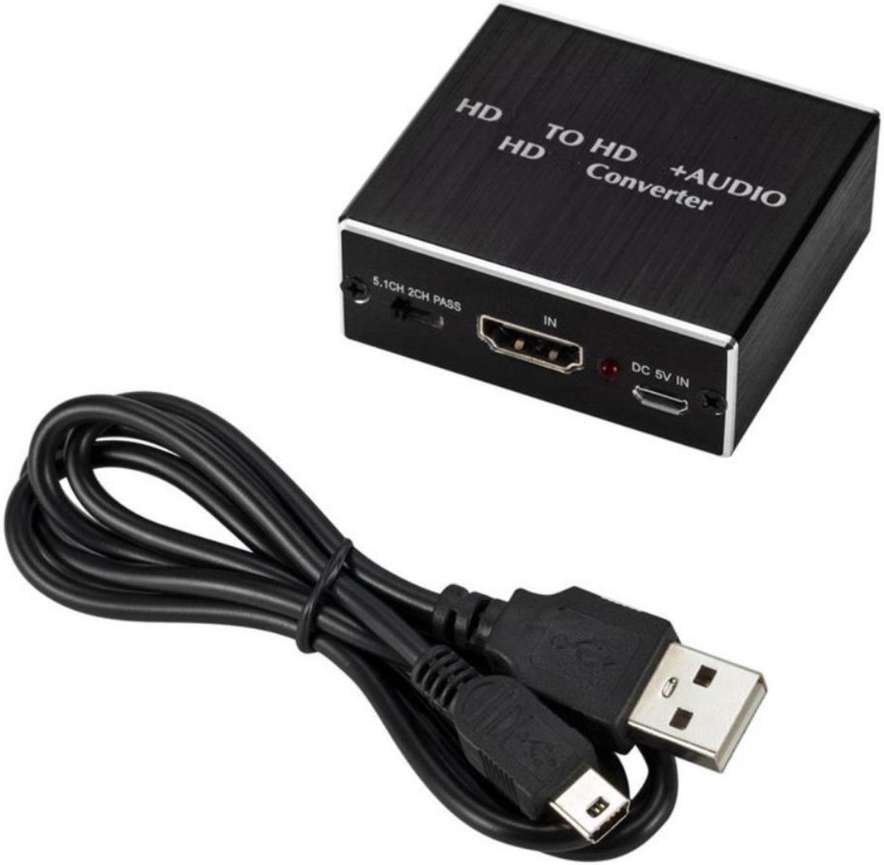 HDMI-compatible Audio Extractor Stereo Extractor Converter HDMI-compatible Optical TOSLINK SPDIF + 3.5mm HDMI Audio Splitter