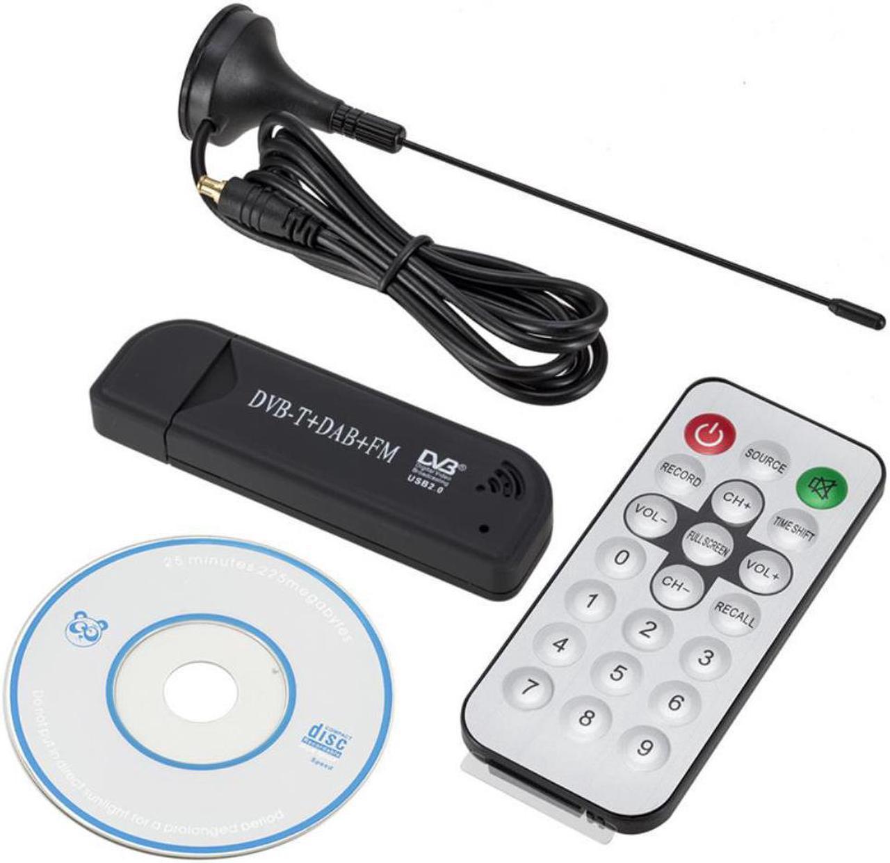 Digital TV Stick USB 2.0 DVB-T DAB FM Antenna Receiver Mini SDR Video Dongle for Household Television Playing Decoration