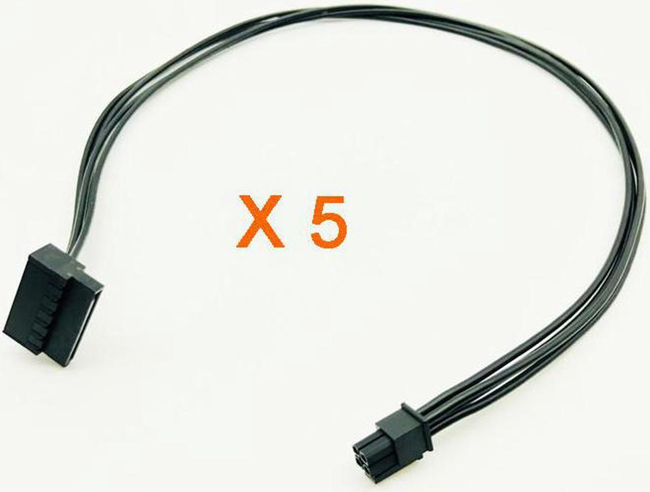 5PCS 45CM MINI 4 Pin to SATA Cable SSD Power Supply For Lenovo 510S 510A M410 M415 B250 Motherboard 4Pin to SATA Interface Cable