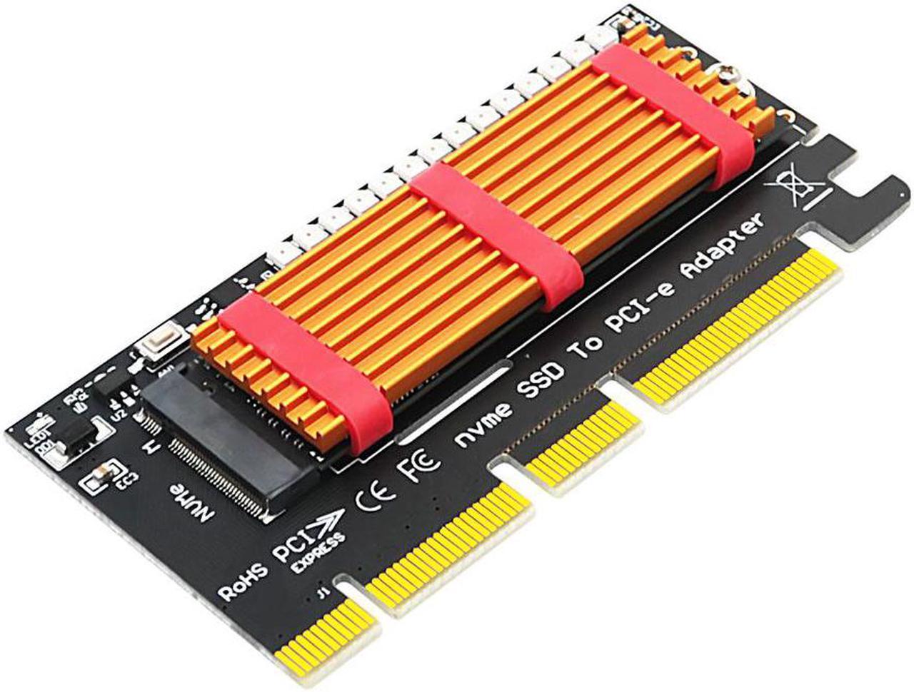 M.2 NVMe SSD NGFF to PCIE Adapter M Key Riser Card PCI-e PCI Express GEN3 X4 X8 X16 2230-2280 PCIE to M2 Adapter for Chia Mining