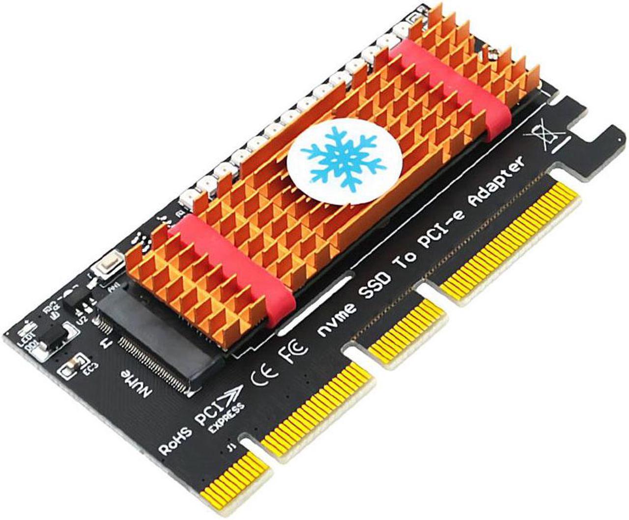 M.2 NVME SSD to PCIe 3.0 Riser Card NVME SSD PCI Express X4 X8 X16 Adapter for Desktop PC PCI-E GEN 3 Full Speed for Chia Mining