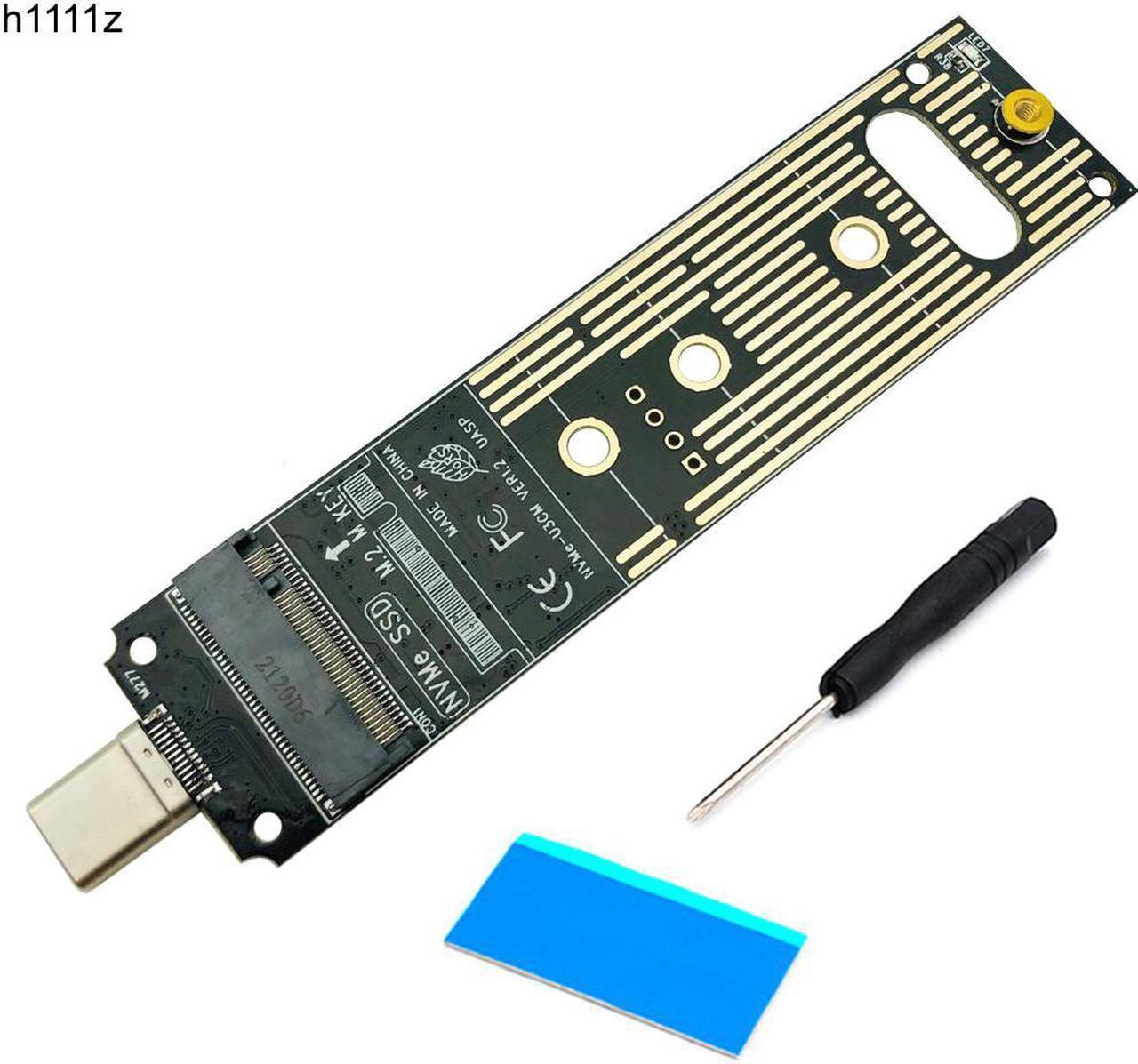 M.2 NVME Adapter PCIe NVME Enclosure M2 SSD Board Converter NVME to Type-C For M Key Samsung 960/970 Series WD 2230-2280 M.2 SSD