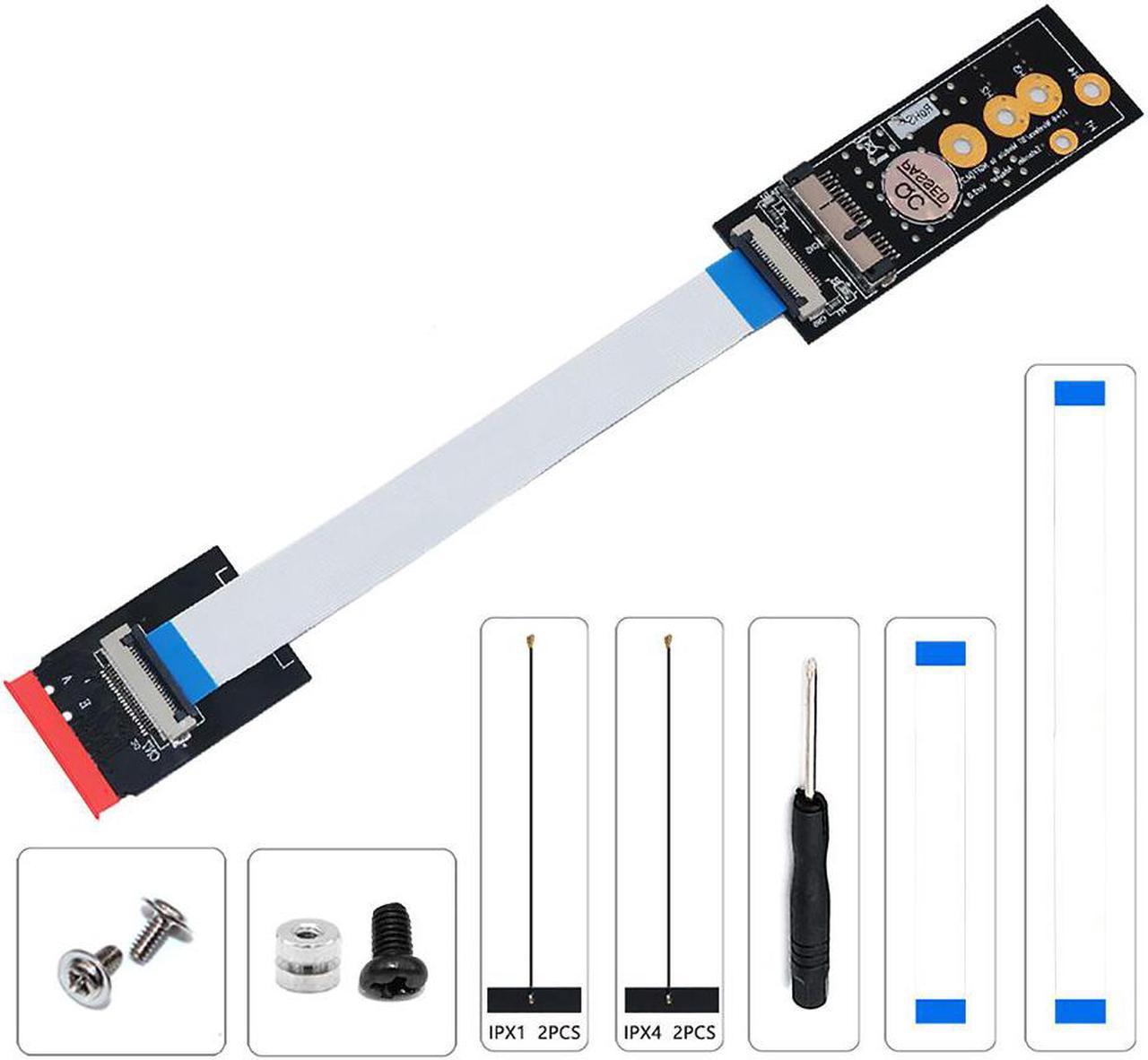 M.2 Wifi Adapter Key A+E to Wifi Card BCM94360CD BCM94331CD BCM943602CS BCM94360CS2 BCM943224PCIEBT2 for Apple Macbook Pro Air