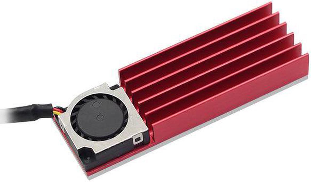 QINDIAN Fan NVME NGFF M.2 Heatsink 2280 SSD Metal Sheet Thermal Conductivity Silicon Wafer Cooling Fan Heatsink